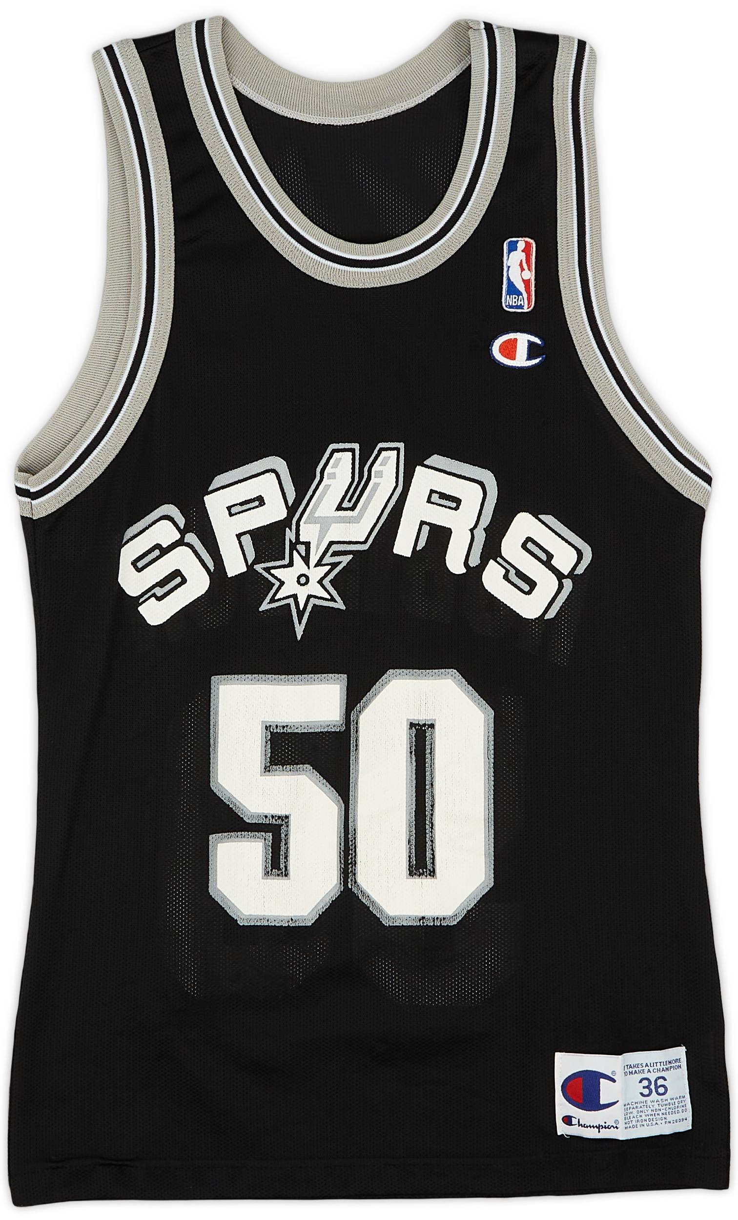 1995 00 San Antonio Spurs Robinson 50 Champion Away Jersey Very Good S