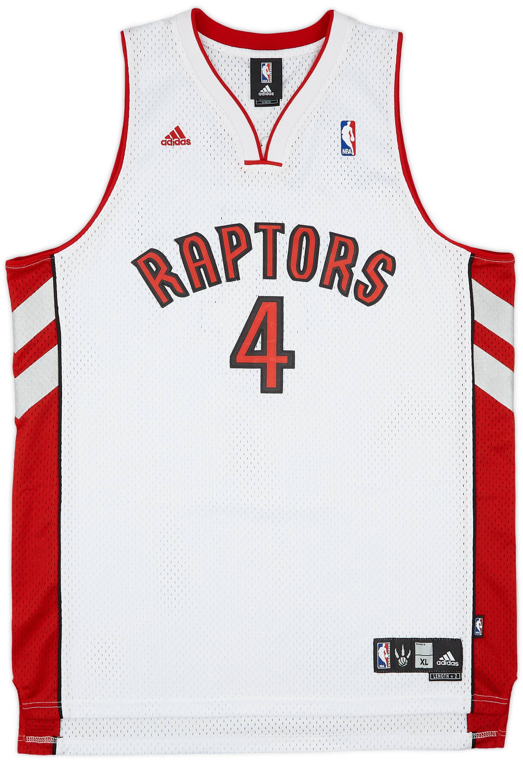 2006-10 Toronto Raptors Bosh #4 adidas Swingman Home Jersey (Excellent) XL