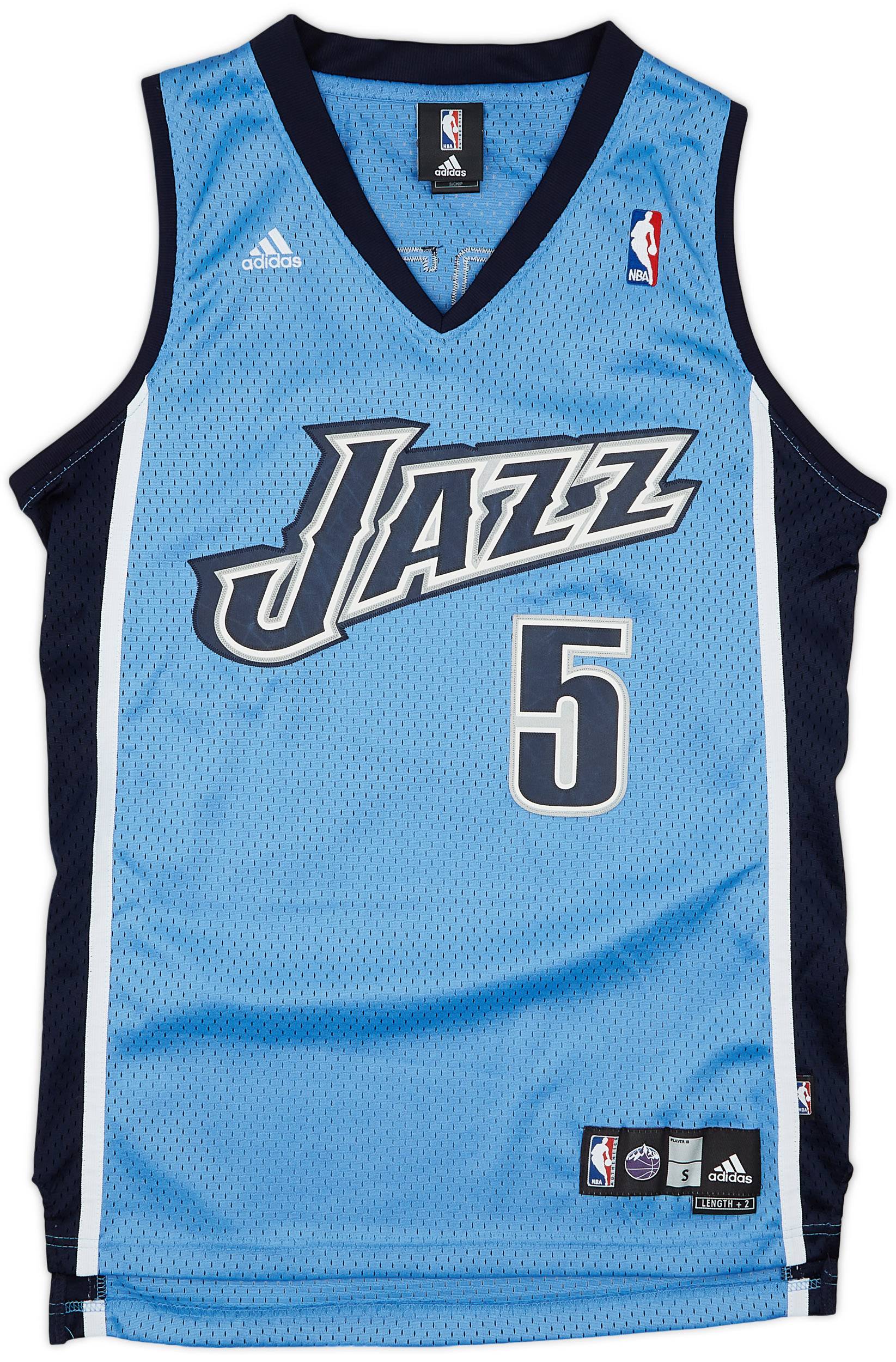 2006 10 Utah Jazz Boozer 5 adidas Swingman Alternate Jersey Very Good S