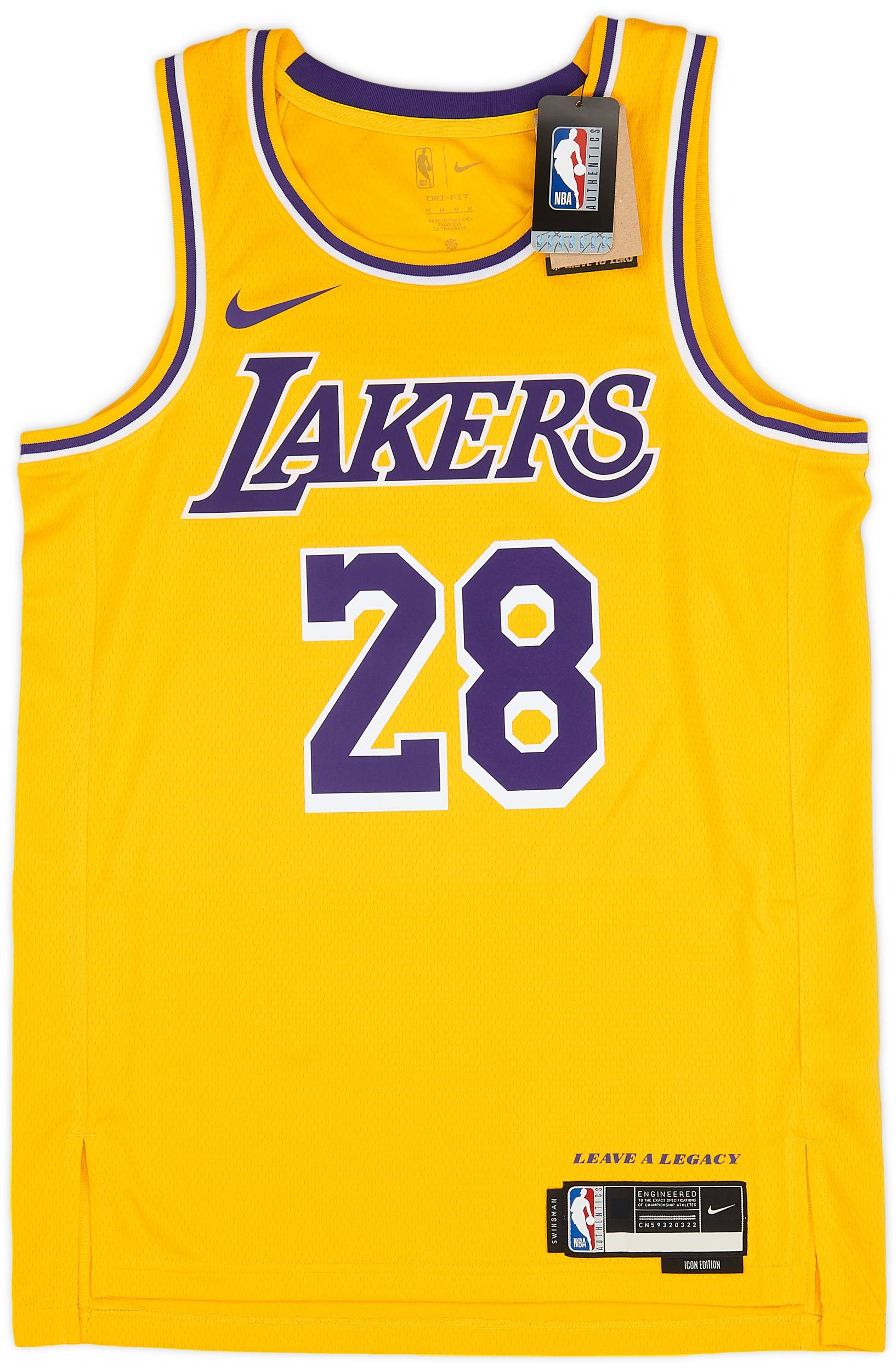 【まとめ買い】 Nike #28 Hachimura Lakers LA 2023-24 Swingman (M) Jersey Away ウェア