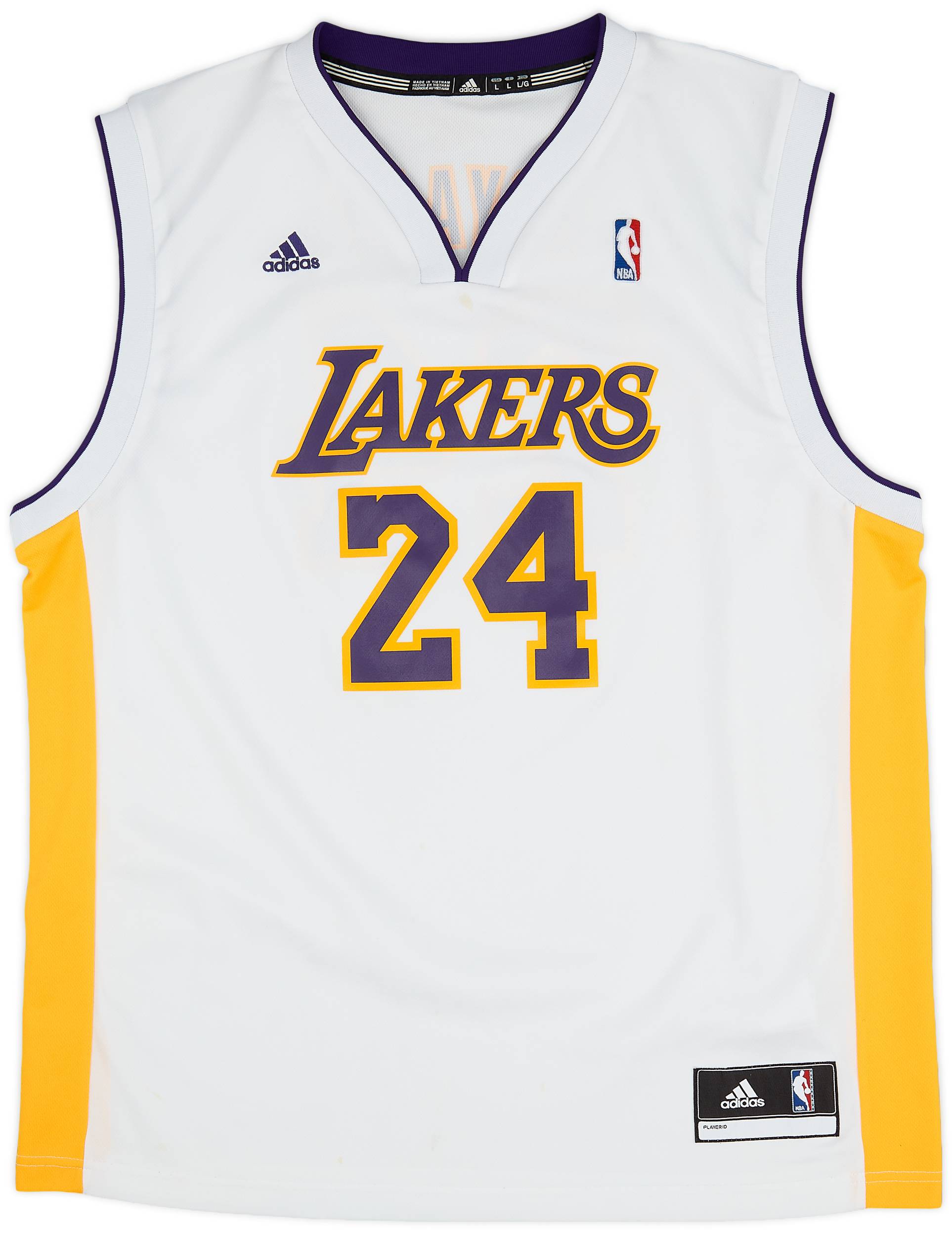 2010 14 LA Lakers Bryant 24 adidas Alternate Jersey Good L