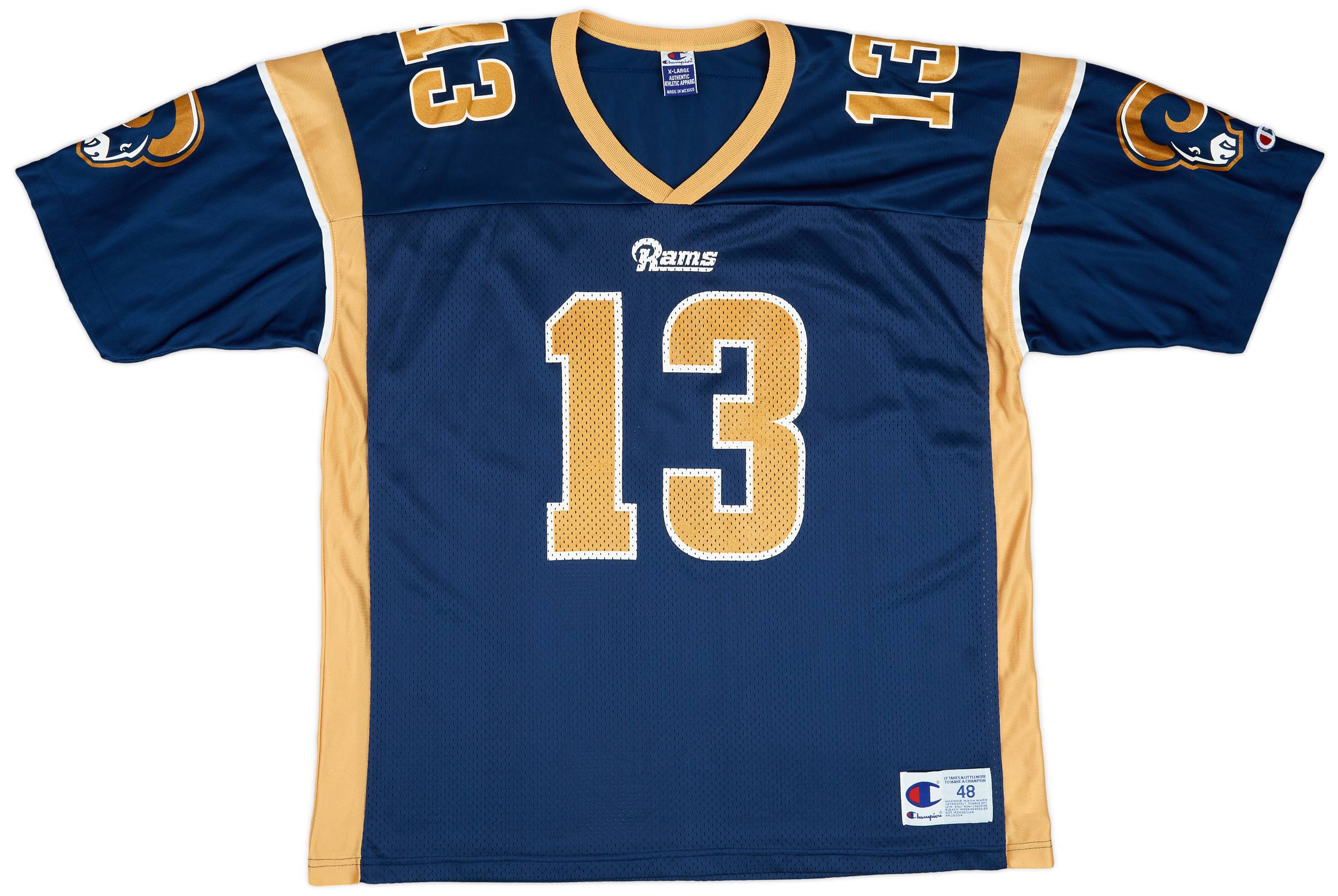 2000 St. Louis Rams Warner 13 Champion Home Jersey Excellent XL