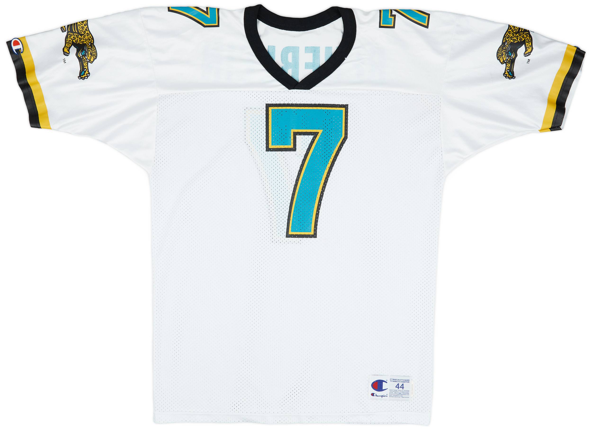 1995 Jacksonville Jaguars Beuerlein 7 Champion Away Jersey Very Good L