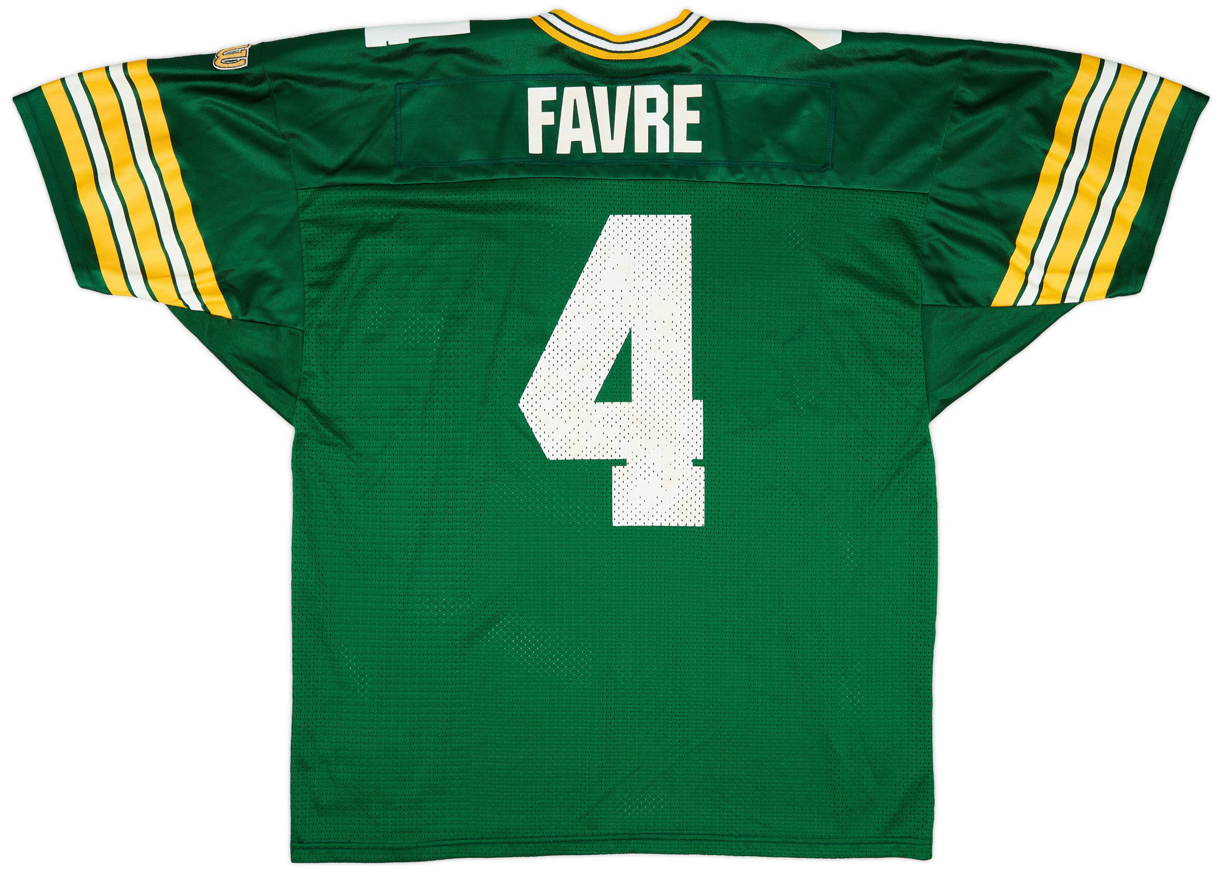 1992-96 Green Bay Packers Favre #4 Wilson Home Jersey (Very Good) XXL