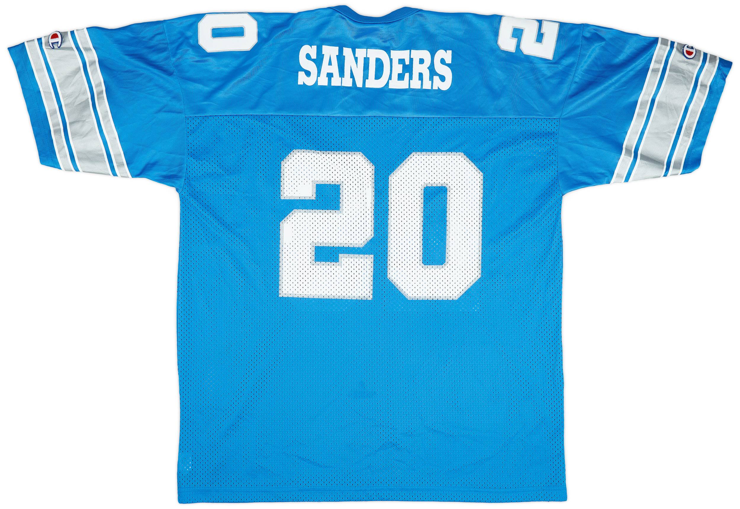 1998 Detroit Lions Sanders #20 Champion Home Jersey (Very Good) XL