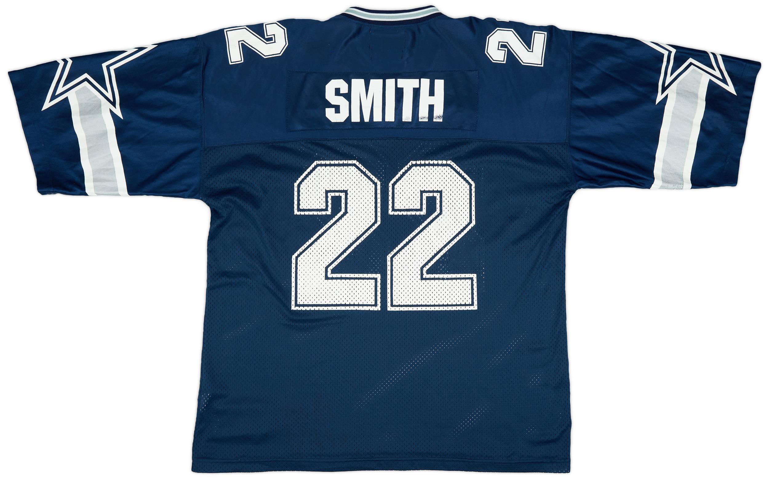 1996-00 Dallas Cowboys Smith #22 Starter Home Jersey (Very Good) XL