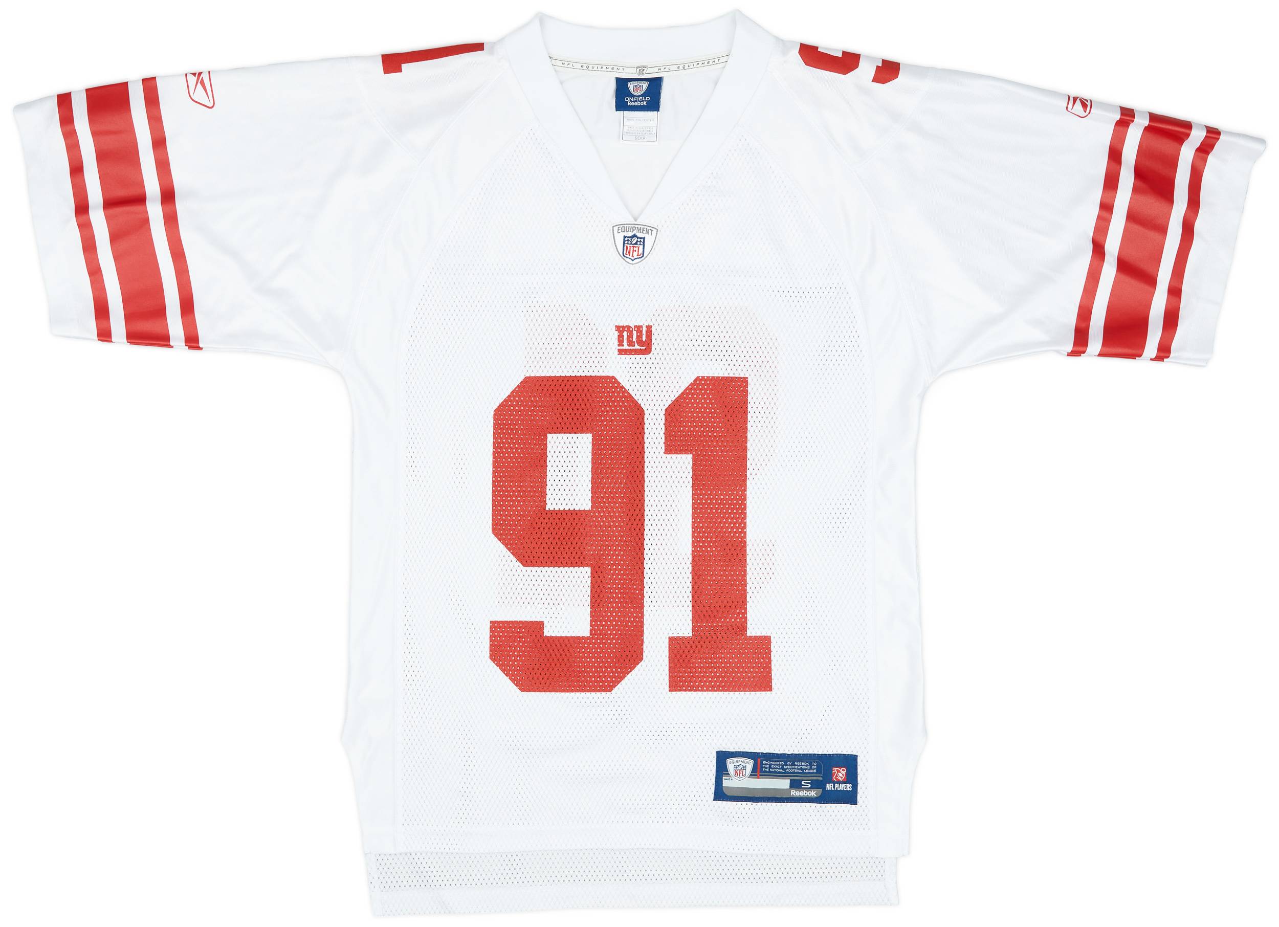 2009-11 New York Giants Tuck #91 Reebok On Field Away Jersey