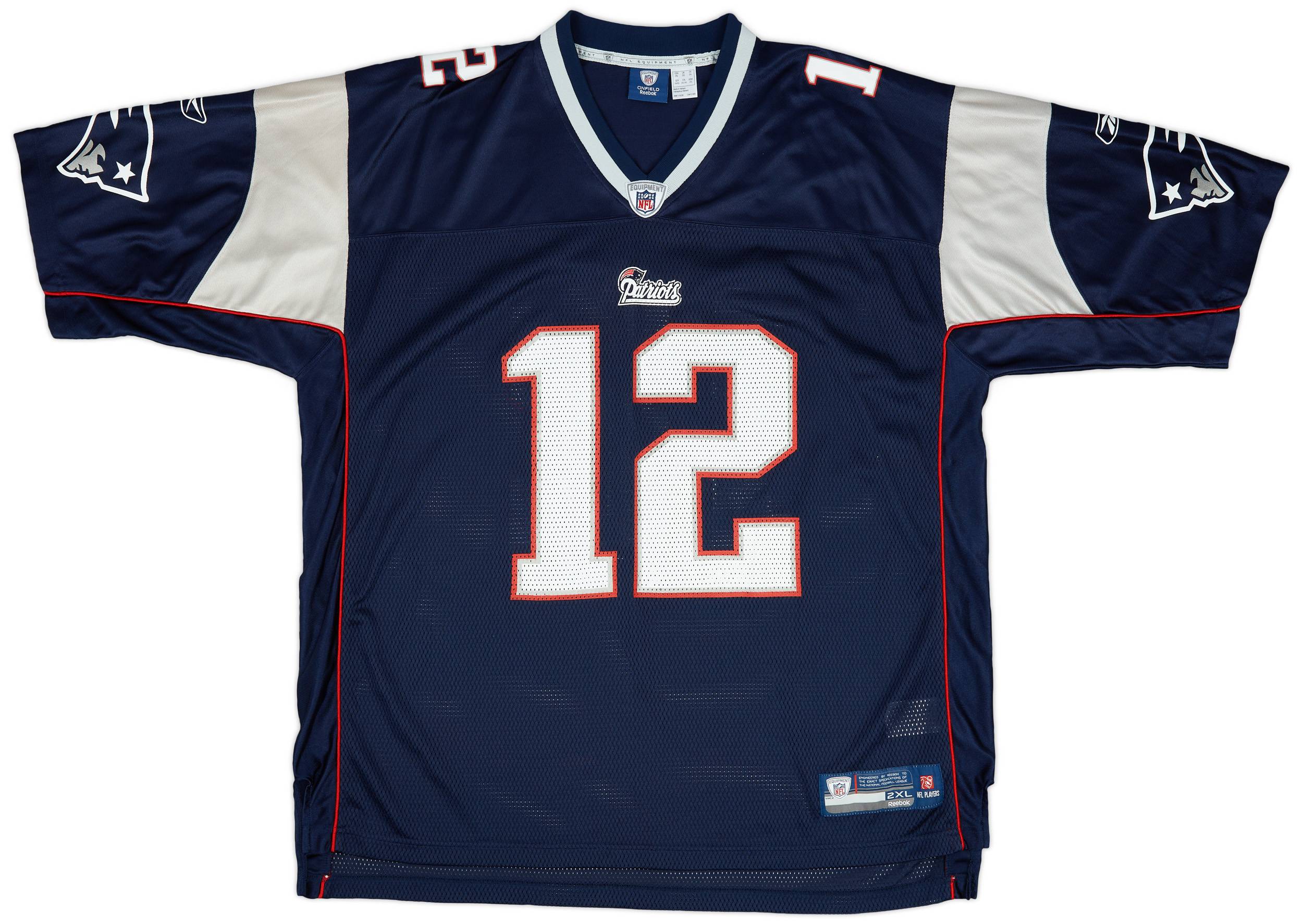 2008 11 New England Patriots Brady 12 Reebok On Field Home Jersey Excellent XXL
