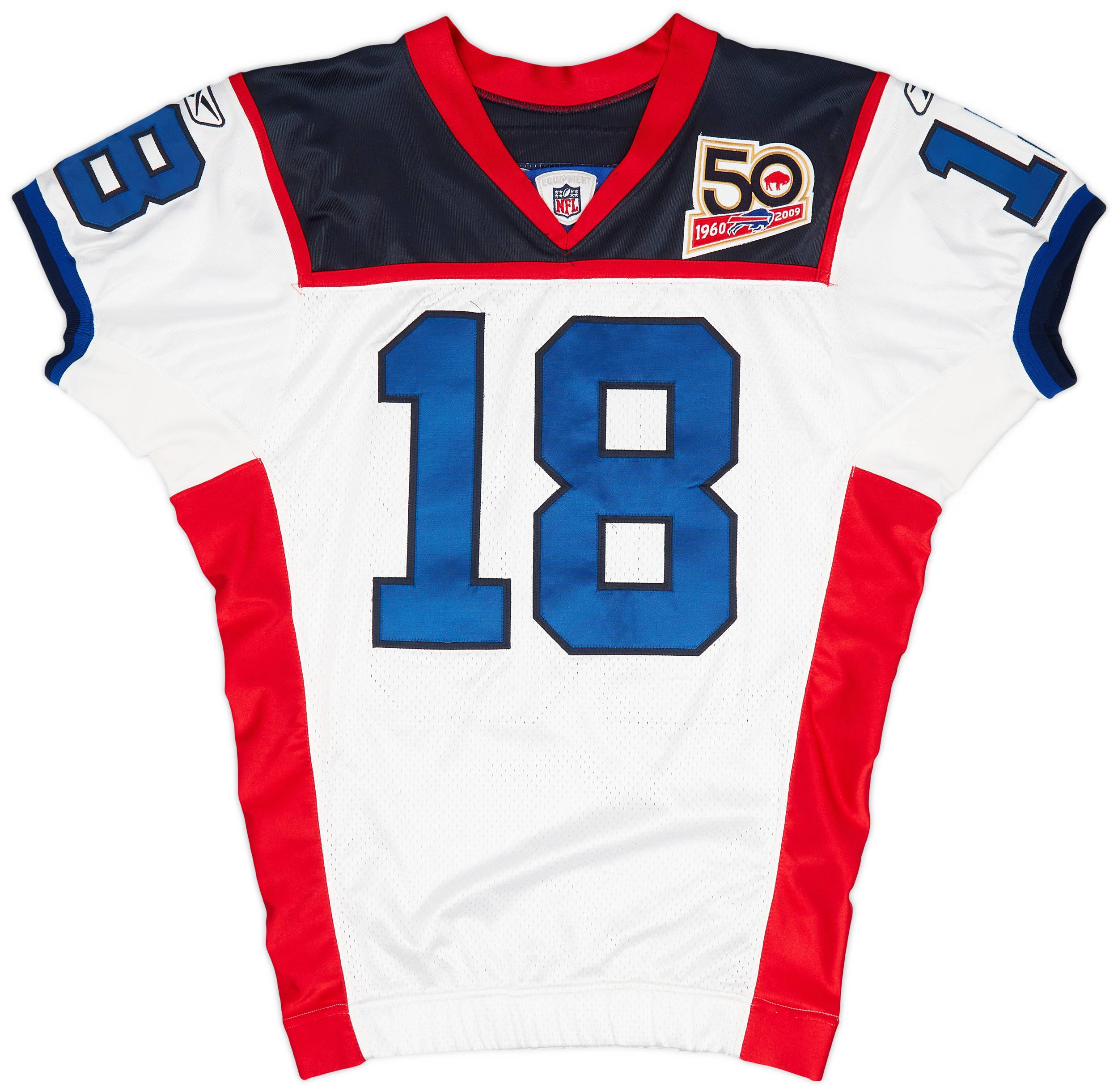 2009 Buffalo Bills Hawthorne 18 Reebok Team Issued Away Jersey Excellent L