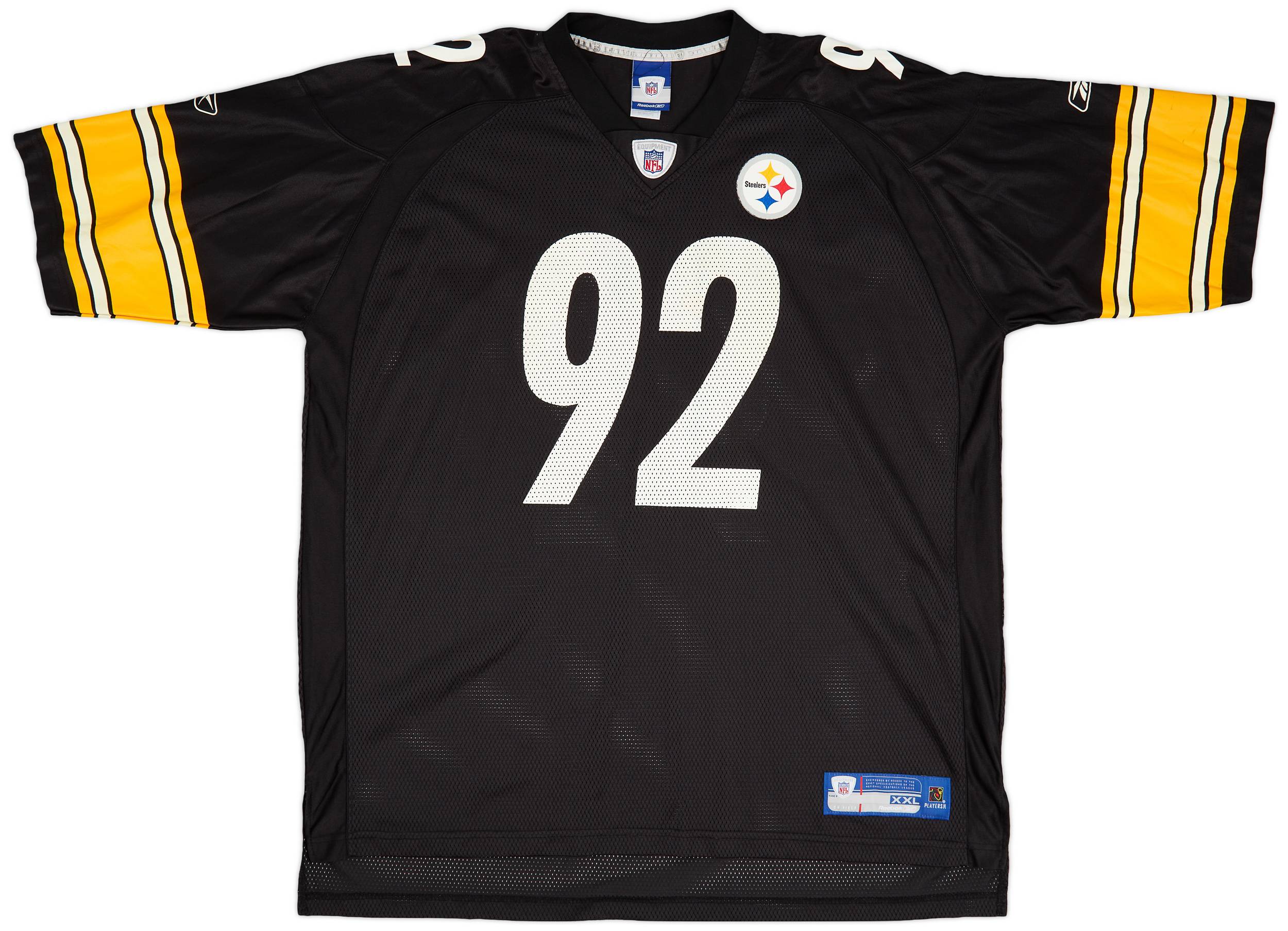 2003 Pittsburgh Steelers Gildon 92 Reebok On Field Home Jersey Excellent XXL