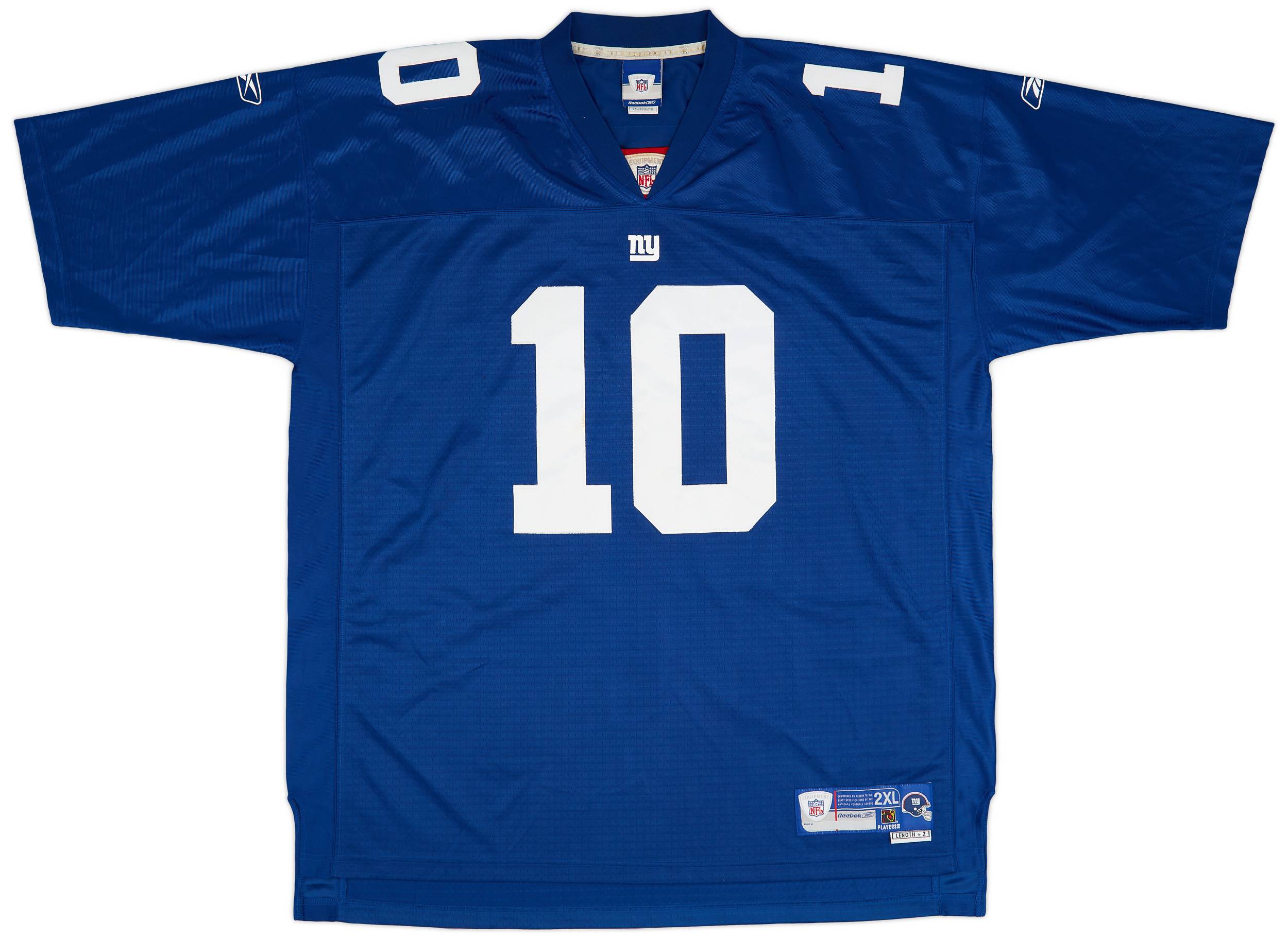 2005 06 New York Giants Manning 10 Reebok Premier Home Jersey Very Good XXL