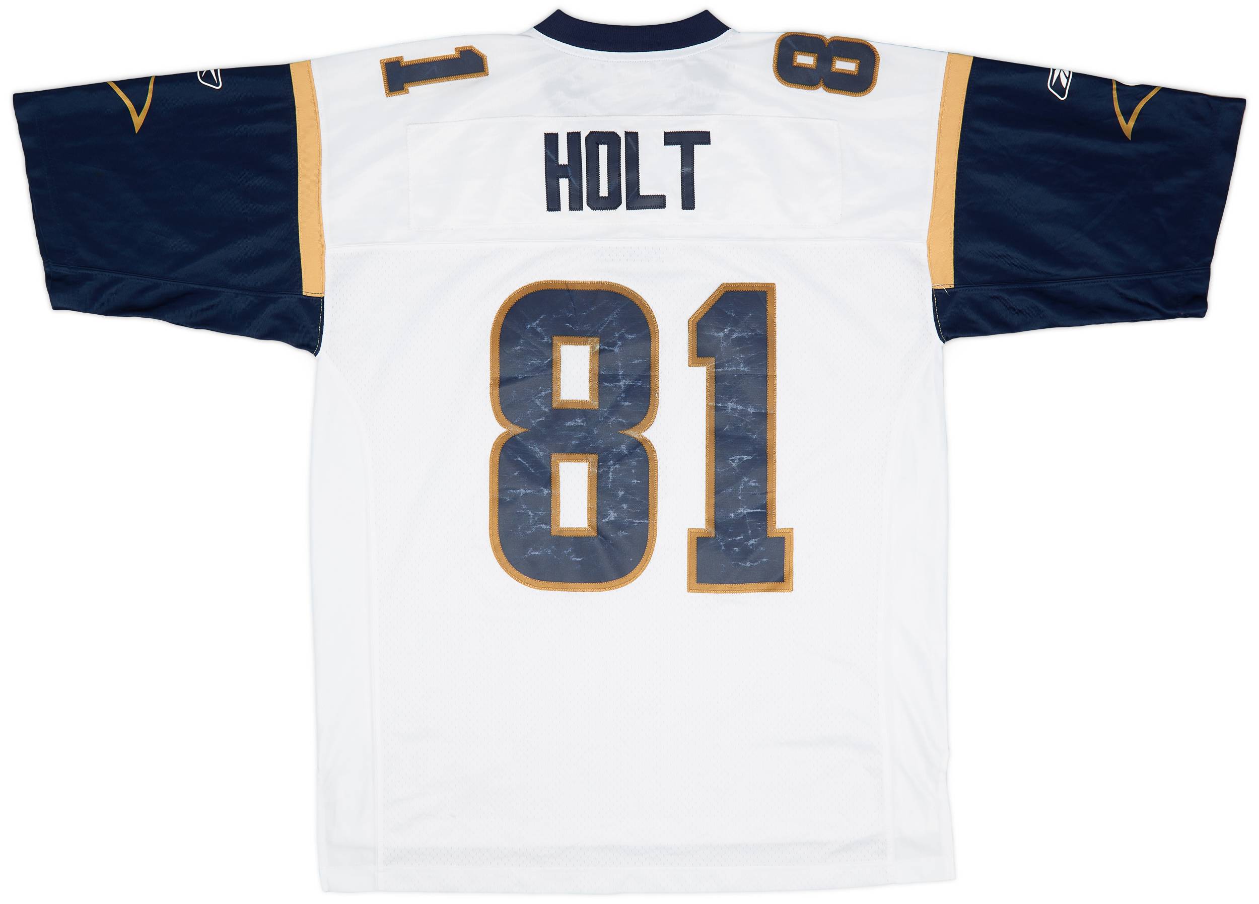 2005-06 St. Louis Rams Holt #81 Reebok Premier Away Jersey (Good) L