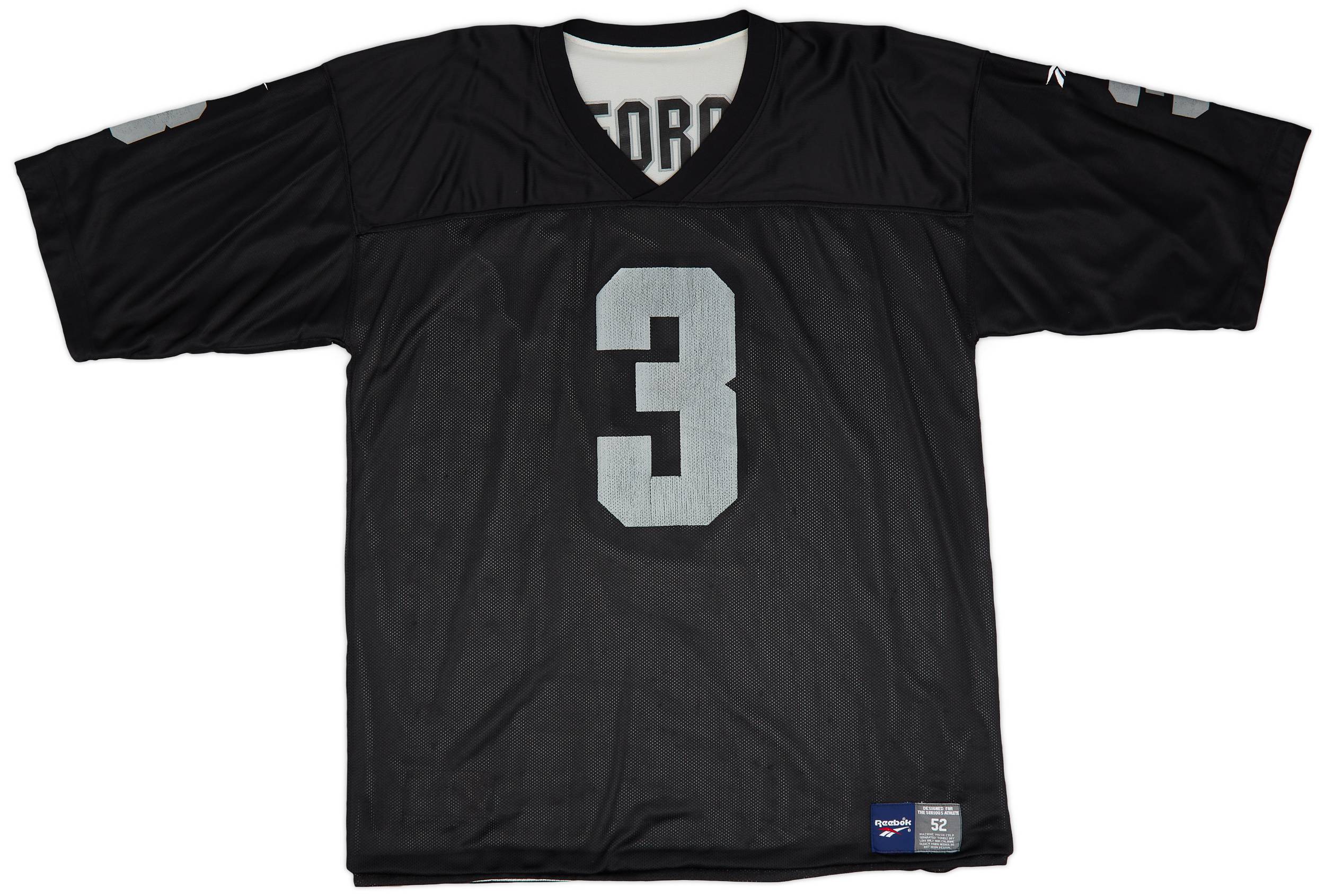 1997 98 Oakland Raiders George 3 Reebok Reversible Jersey Excellent XXL