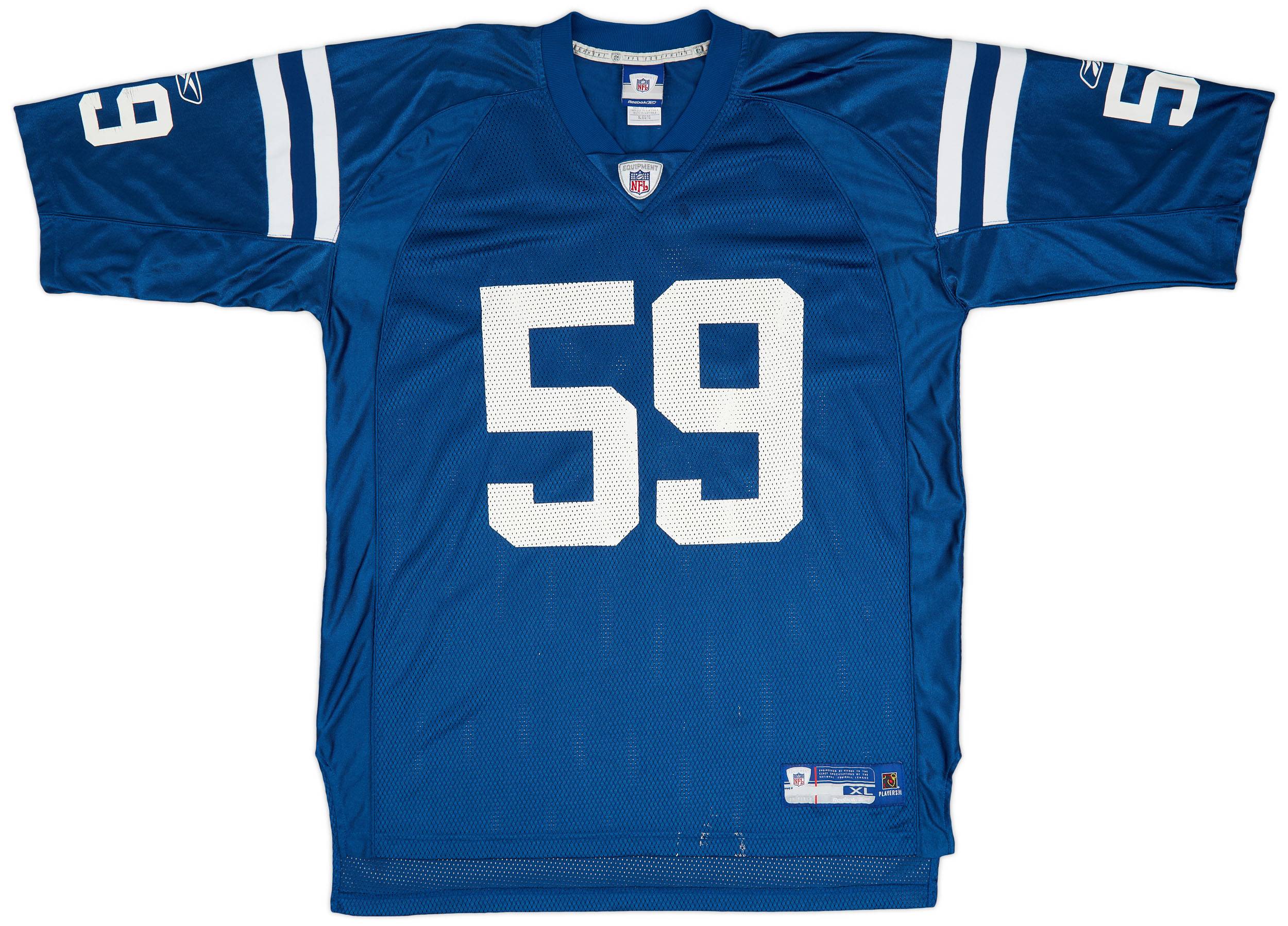 2005 06 Indianapolis Colts June 59 Reebok On Field Home Jersey Very Good XL