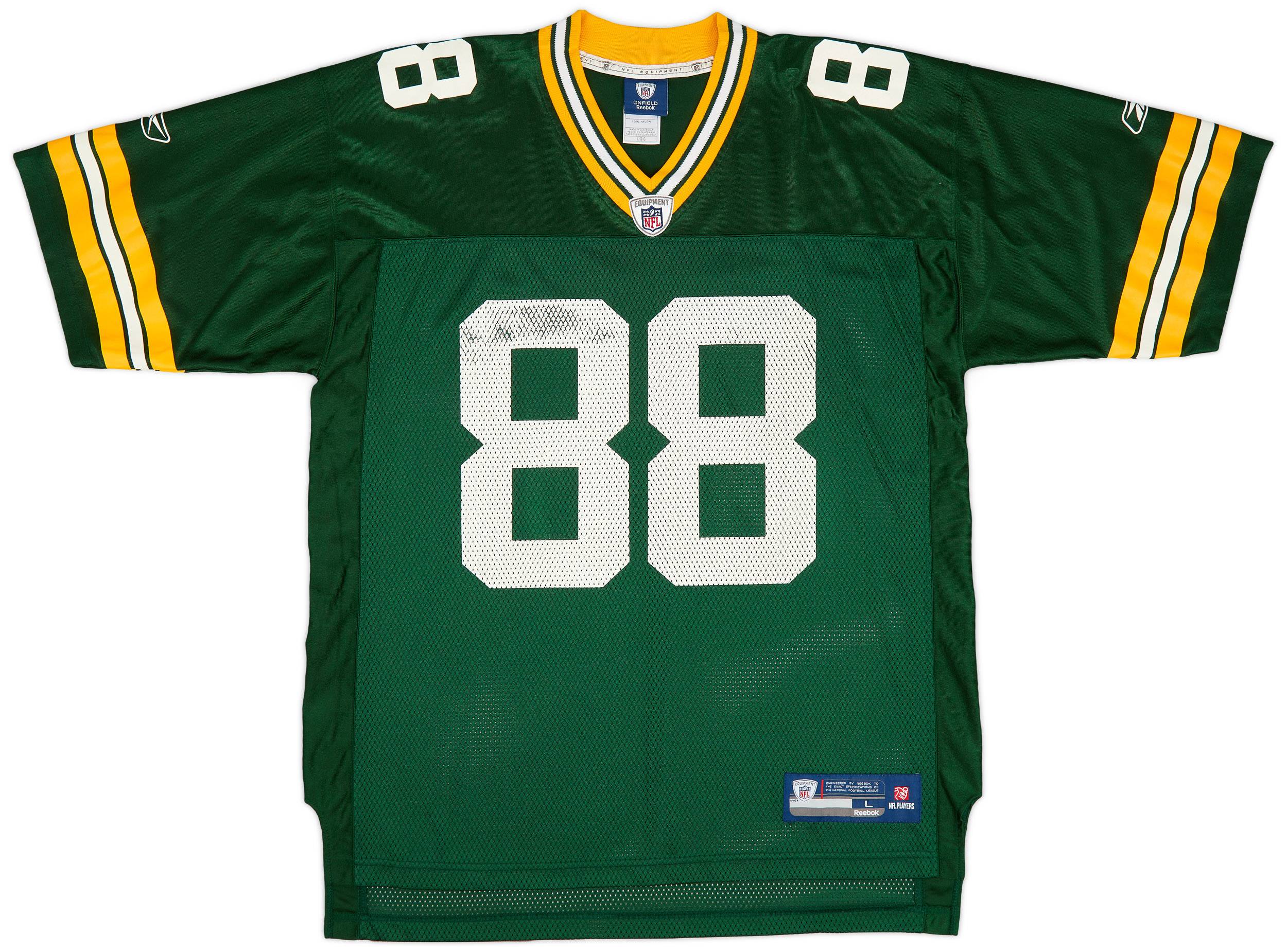 2008-11 Green Bay Packers Finley #88 Reebok On Field Home Jersey (Very Good) L