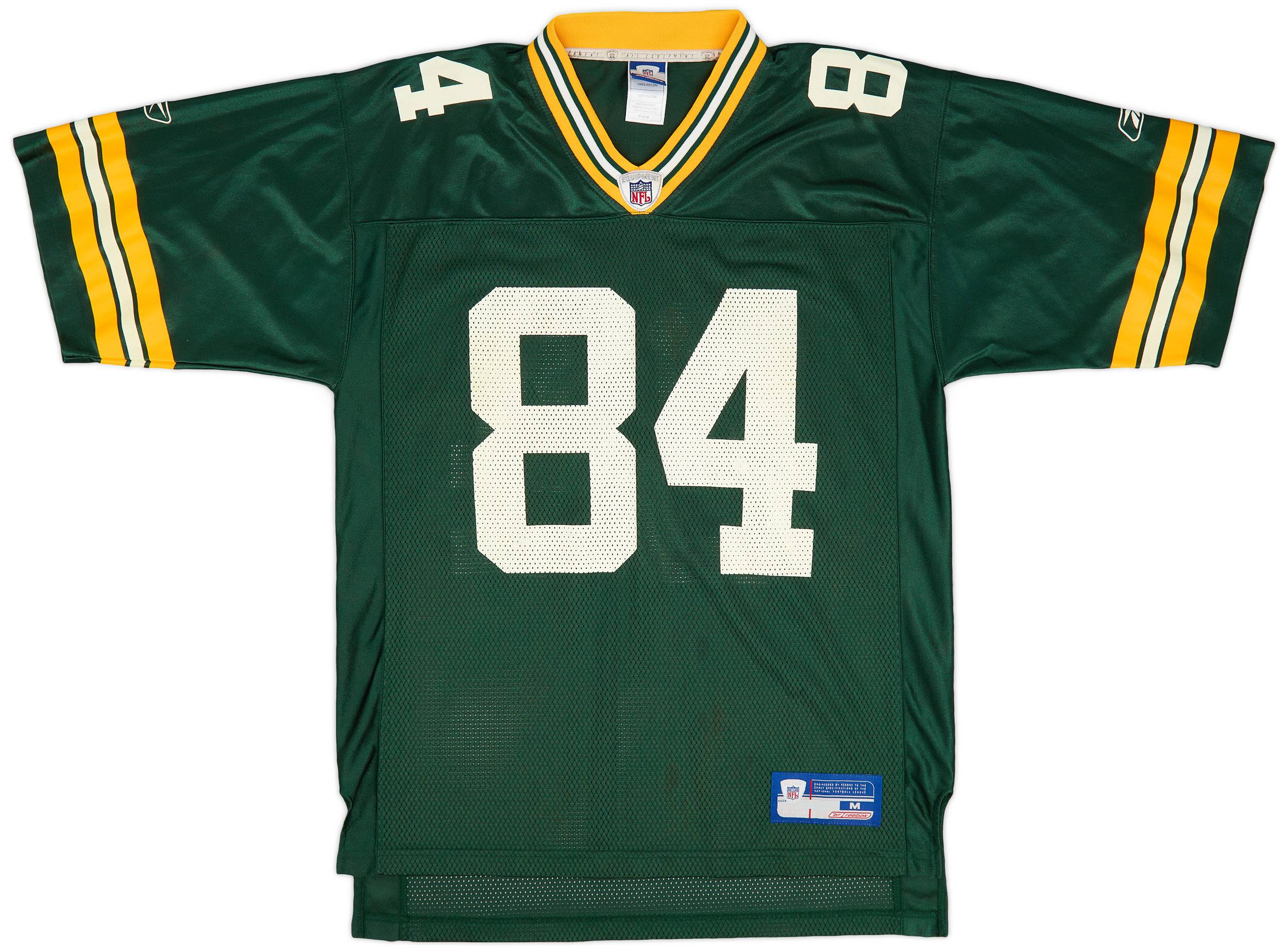 2002-04 Green Bay Packers Walker #84 Reebok On Field Home Jersey