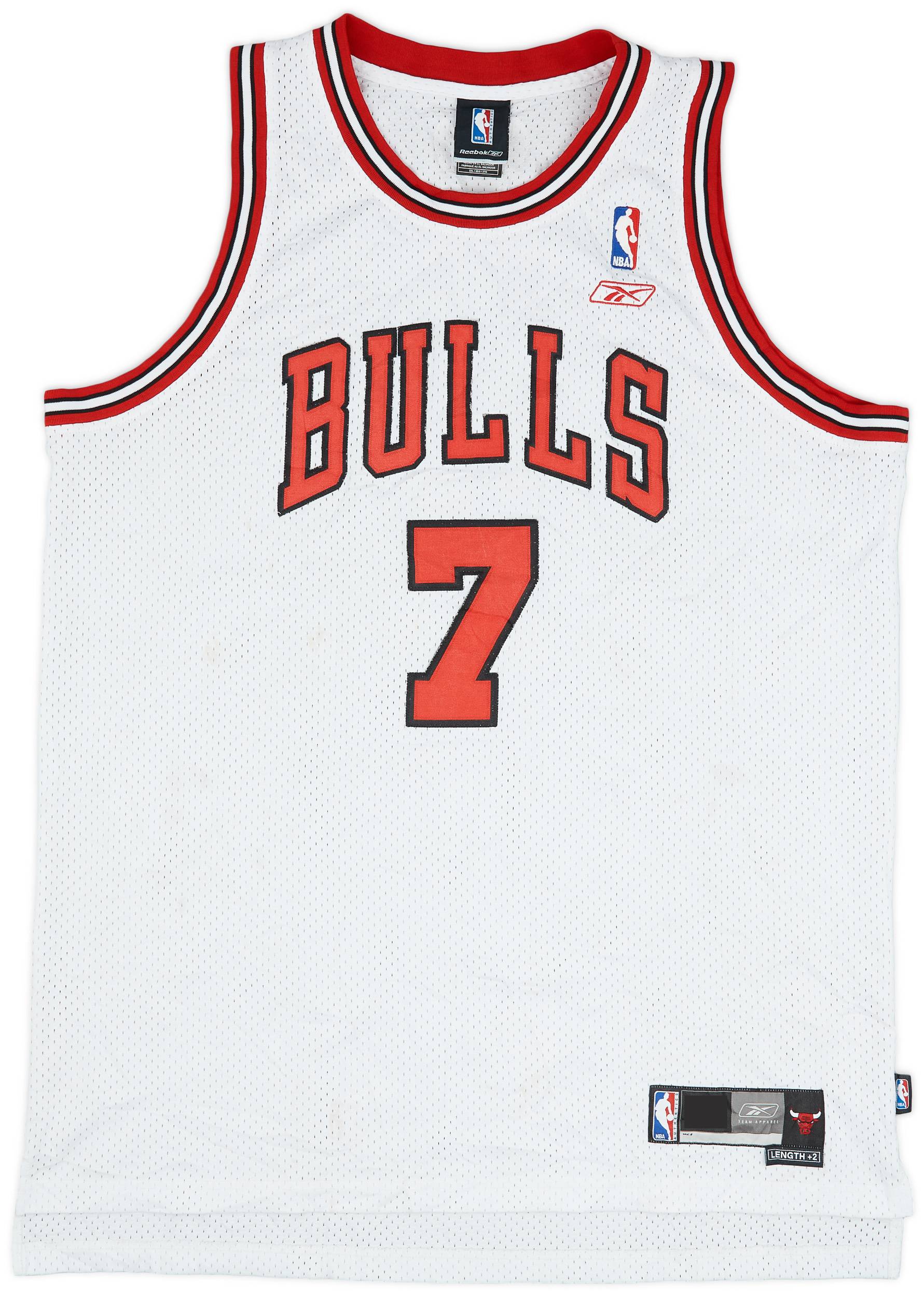 2004-06 Chicago Bulls Gordon #7 Reebok Swingman Home Jersey (Very Good) XXL