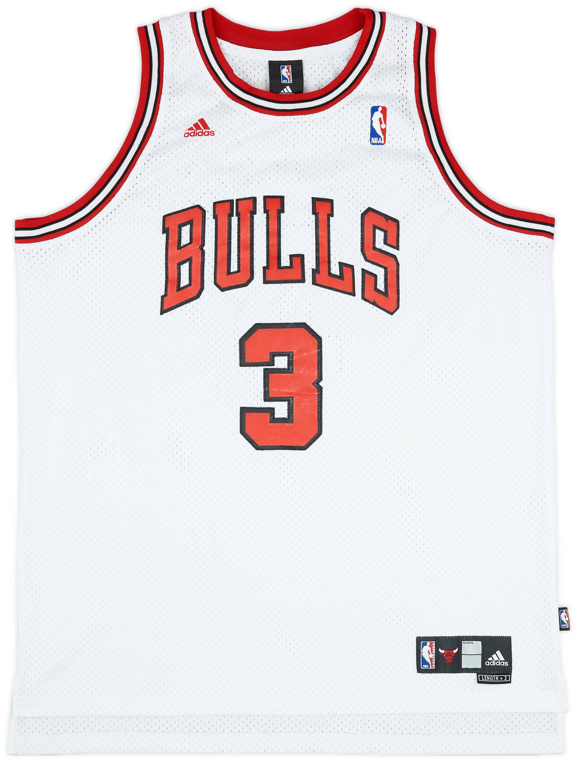 2006-08 Chicago Bulls Wallace #3 adidas Swingman Home Jersey (Very Good) XL