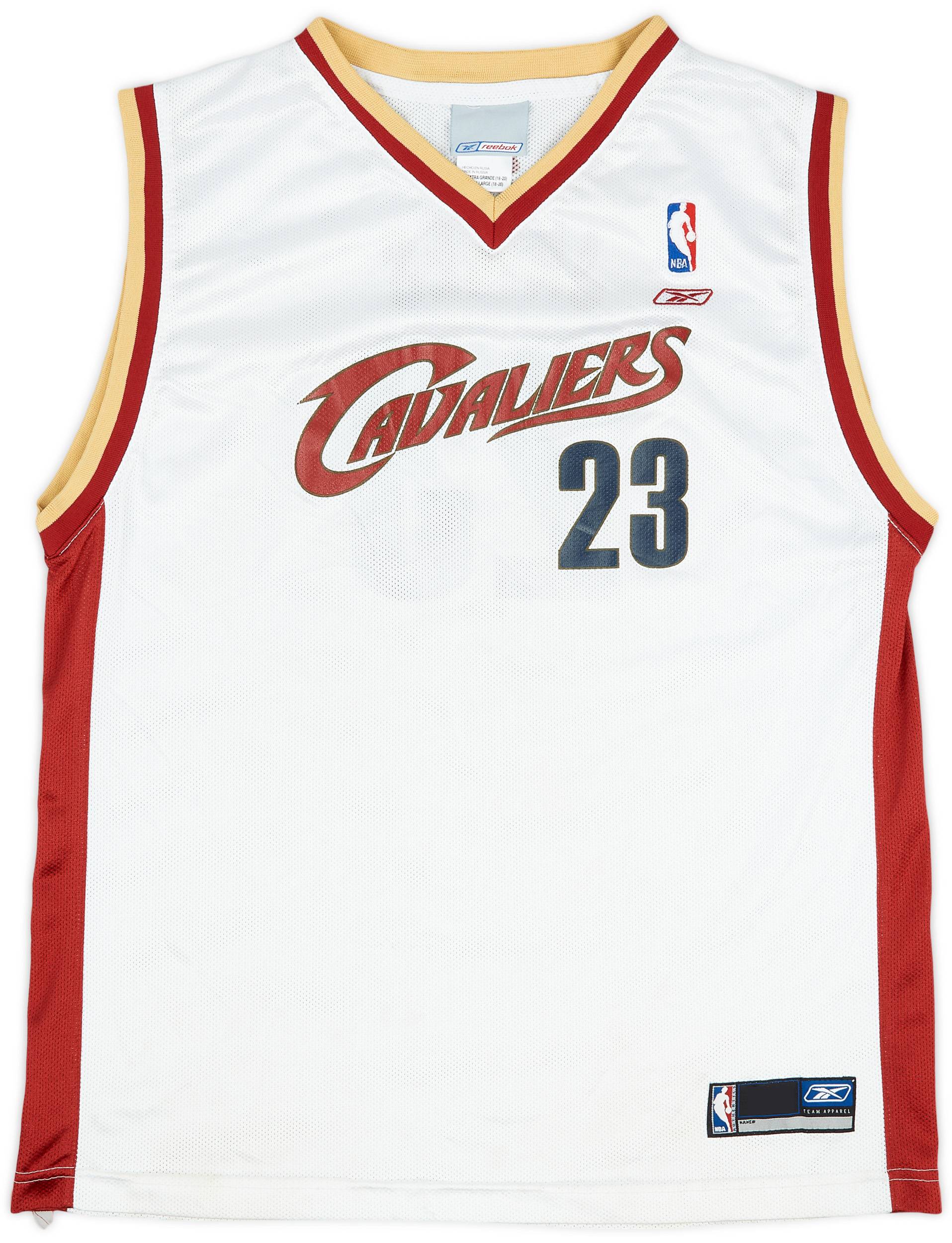 2003 06 Cleveland Cavaliers James 23 Reebok Home Jersey Good XL.Kids