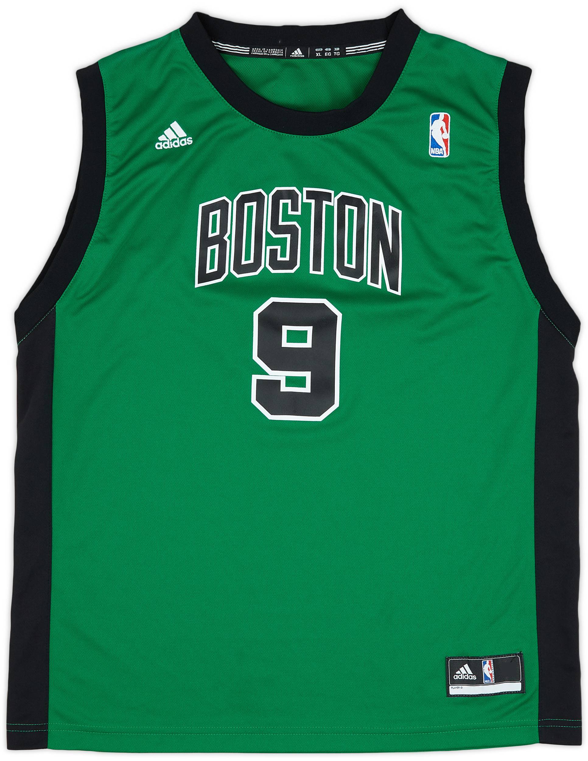 2010 14 Boston Celtics Rondo 9 adidas Alternate Jersey Excellent XL.Kids