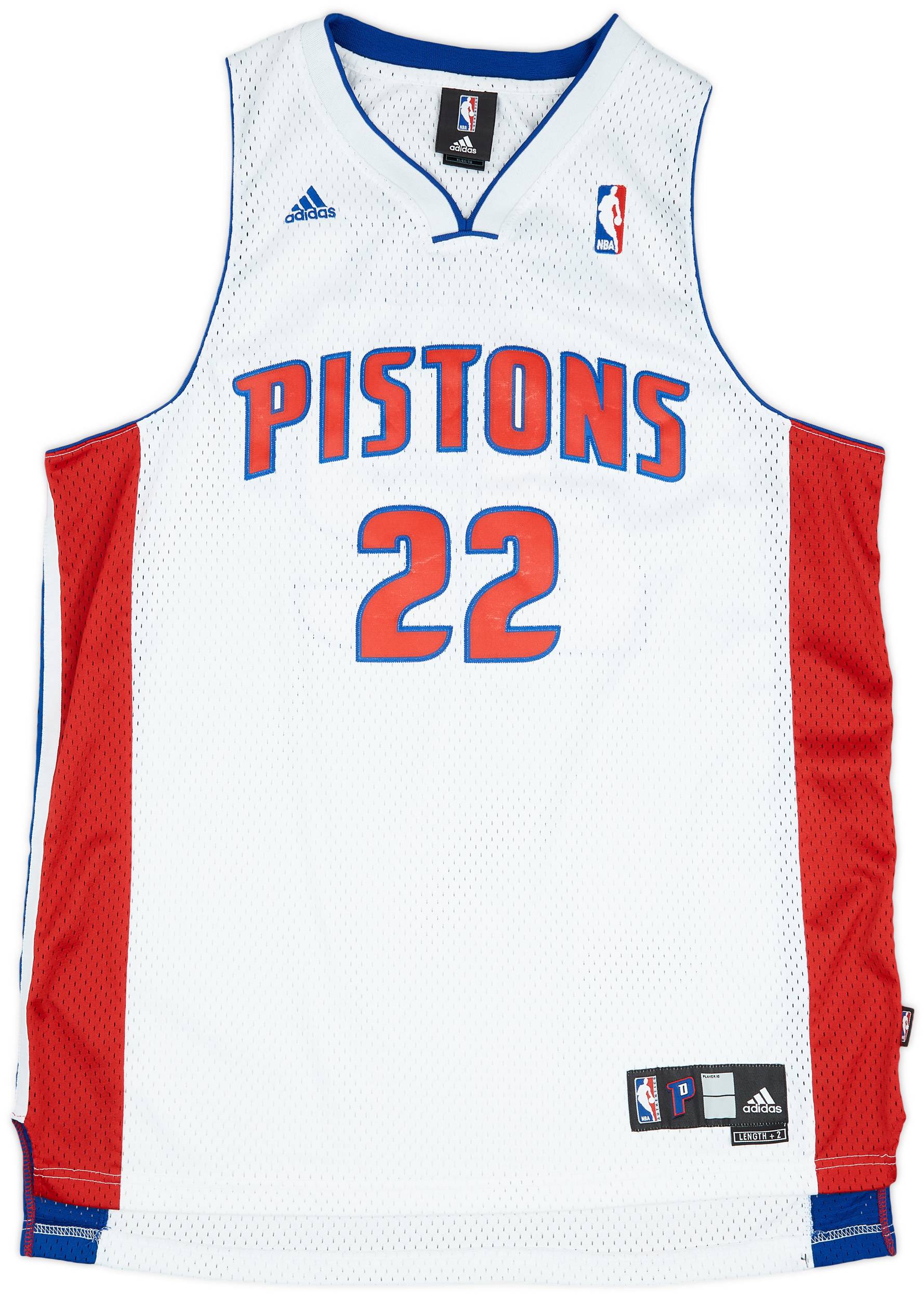 人気ブランドバ40代 Pistons Detroit 2006-10 Prince Home Swingman adidas #22 トップス