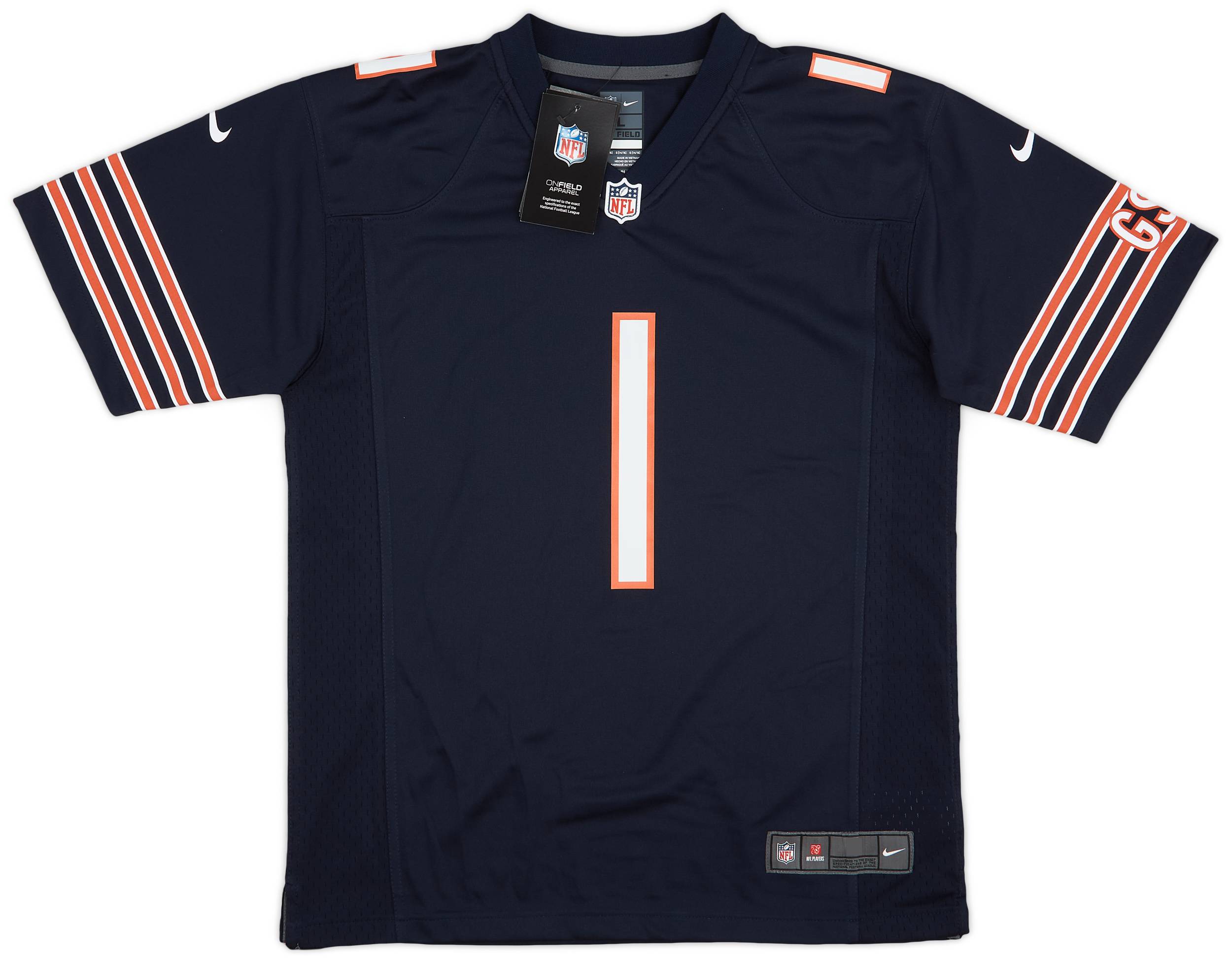 2021 23 Chicago Bears Fields 1 Nike Game Home Jersey L.Kids
