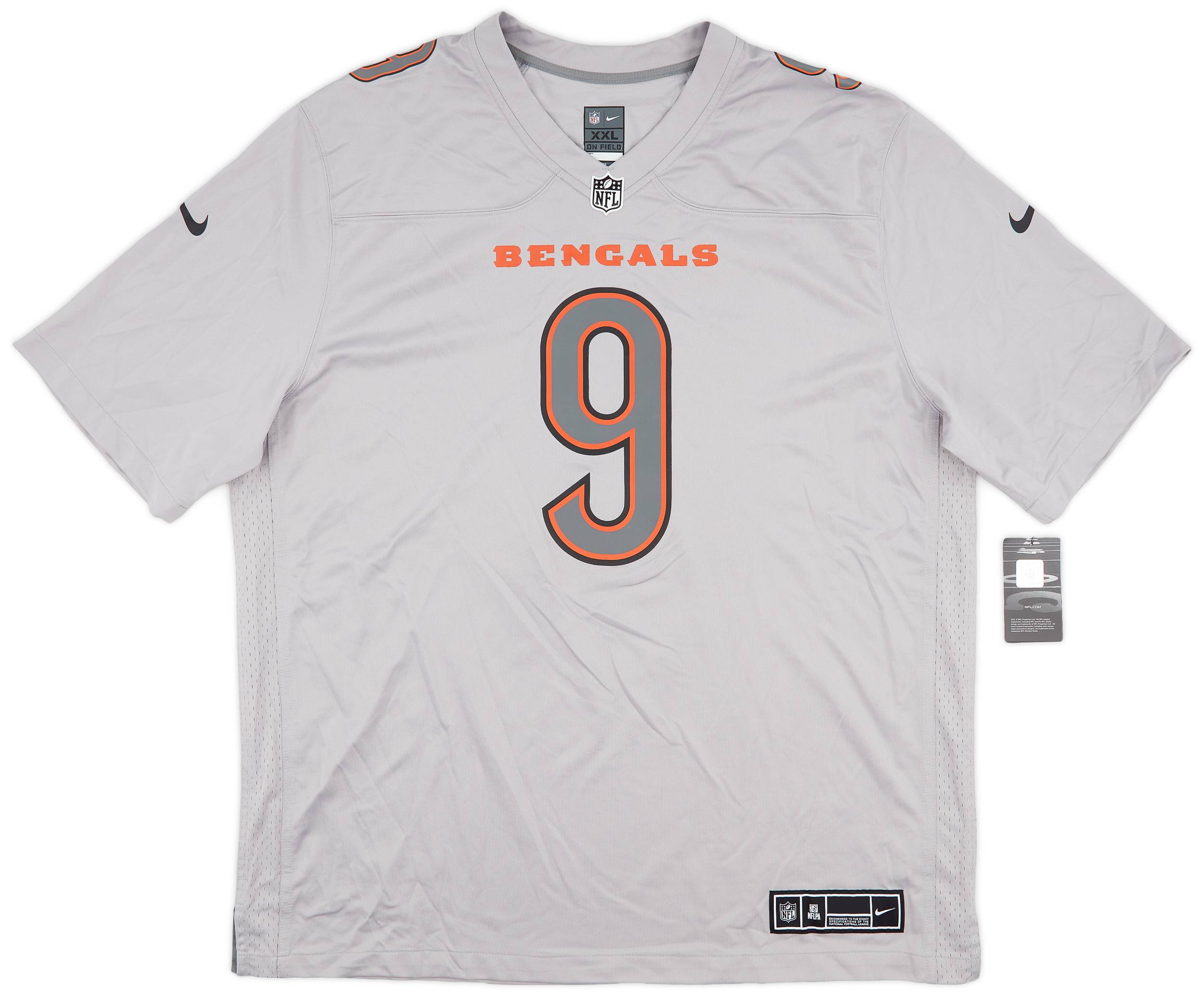 2022-23 Cincinnati Bengals Burrow #9 Nike Game Atmosphere Jersey (XL)