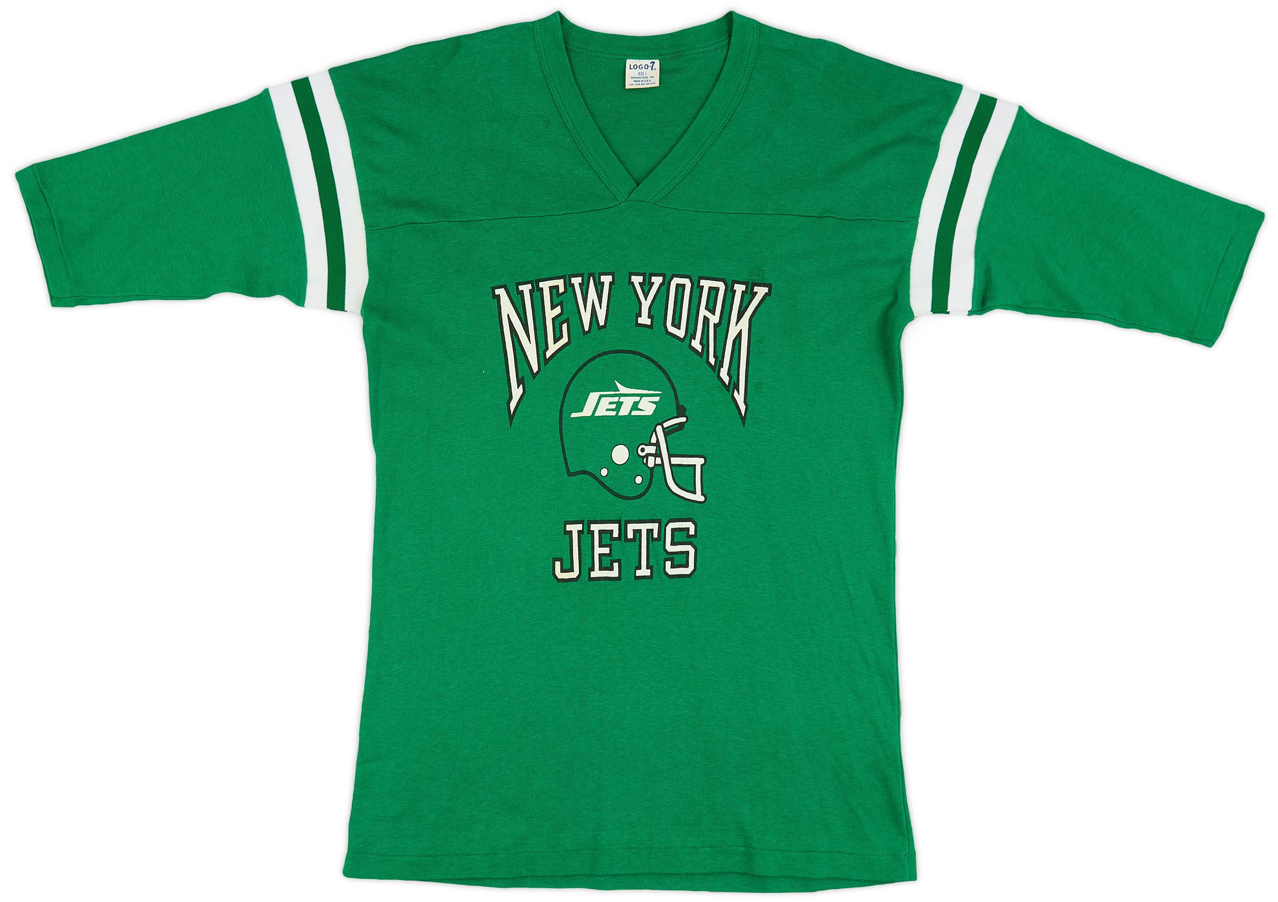 1980s New York Jets Logo 7 Tee (Excellent) L