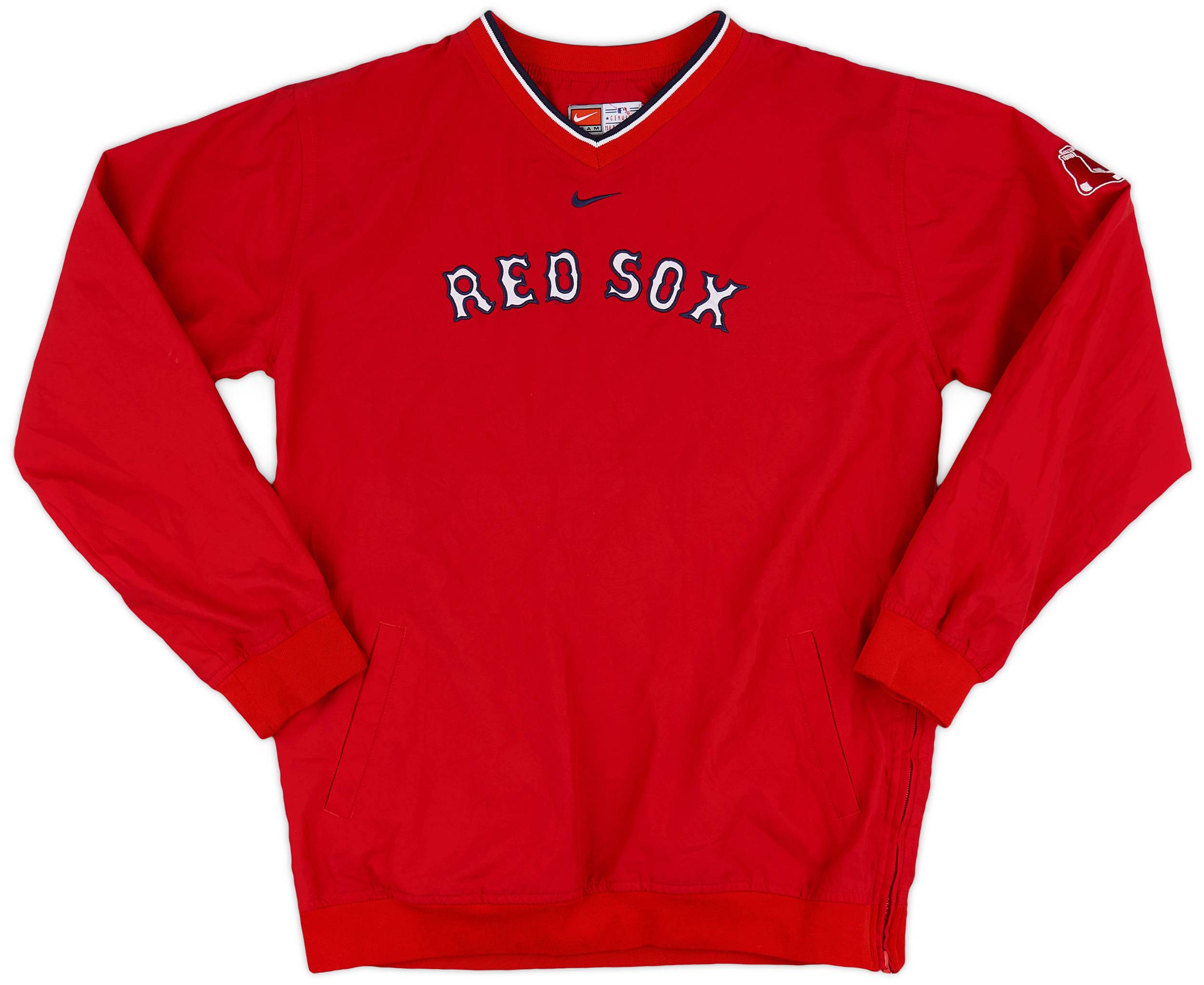 2000s Boston Red Sox Nike Pullover Windbreaker Jacket Excellent L.Kids