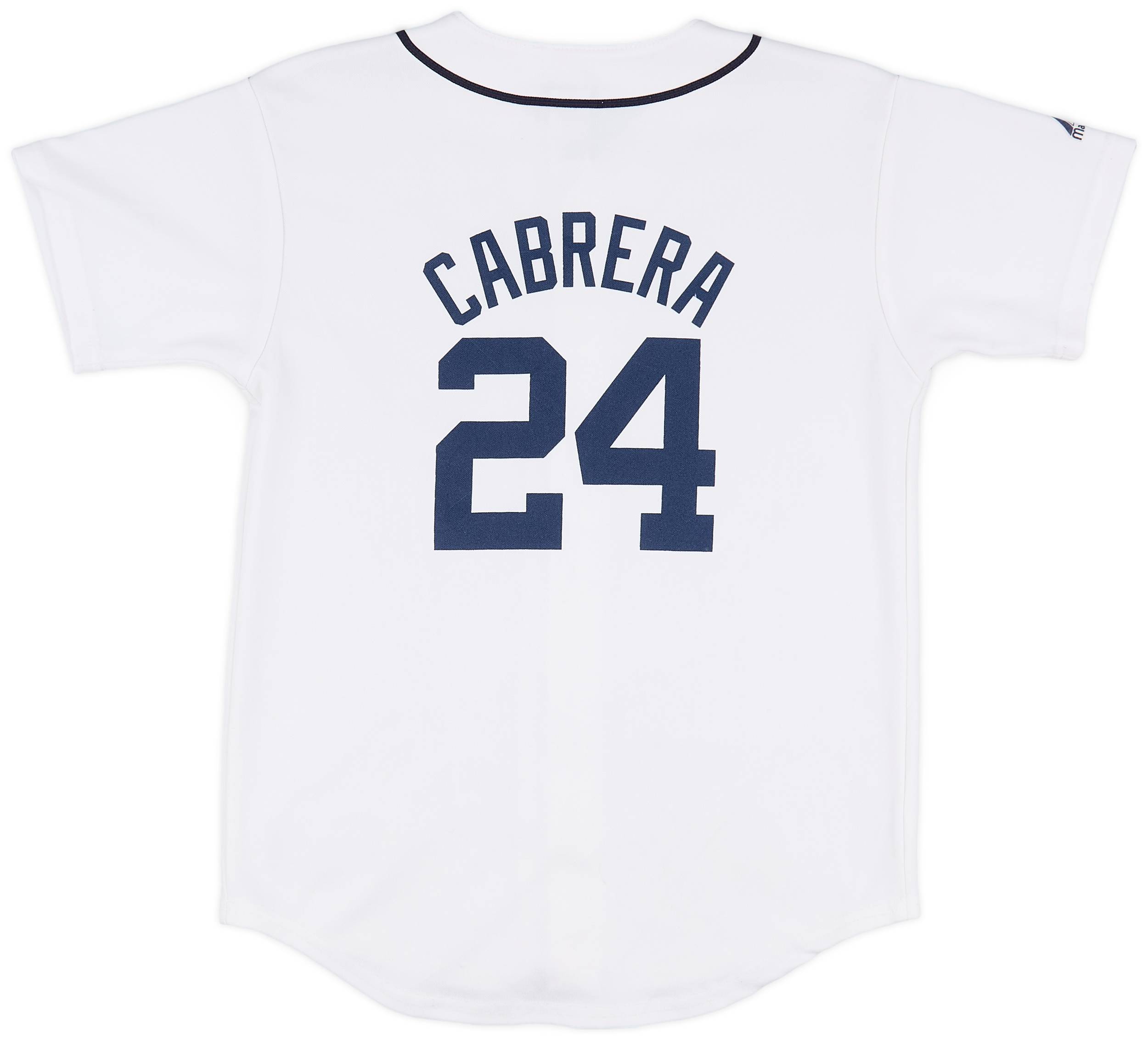 2009-16 Detroit Tigers Cabrera #24 Majestic Home Jersey (Good) L.Kids