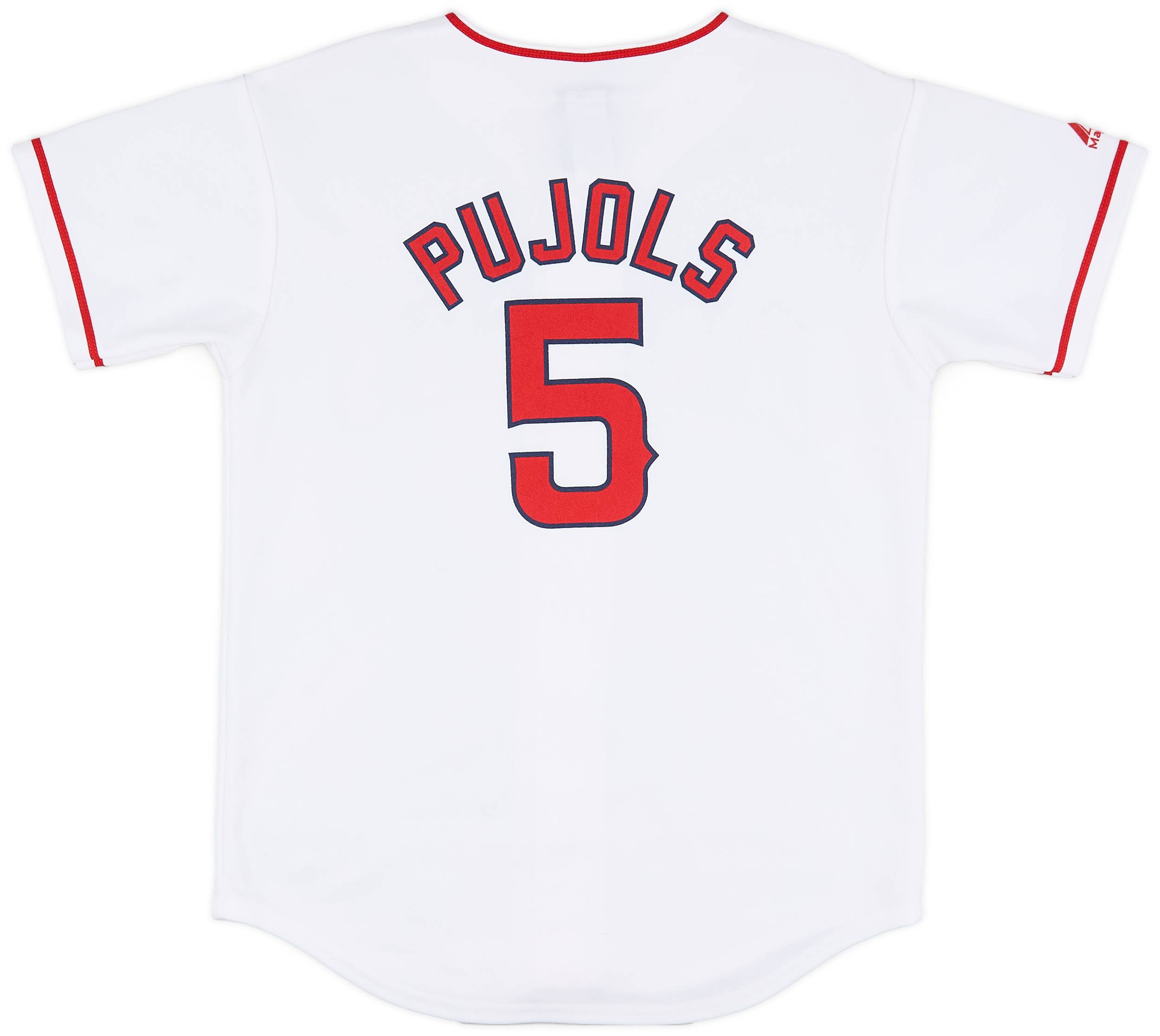 2012 16 LA Angels Pujols 5 Majestic Home Jersey Excellent L.Kids
