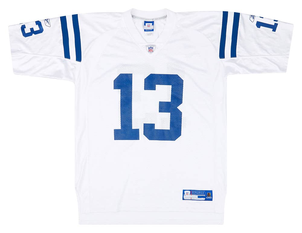 2005 Indianapolis Colts Vanderjagt #13 Reebok On Field Away Jersey (Excellent) XL