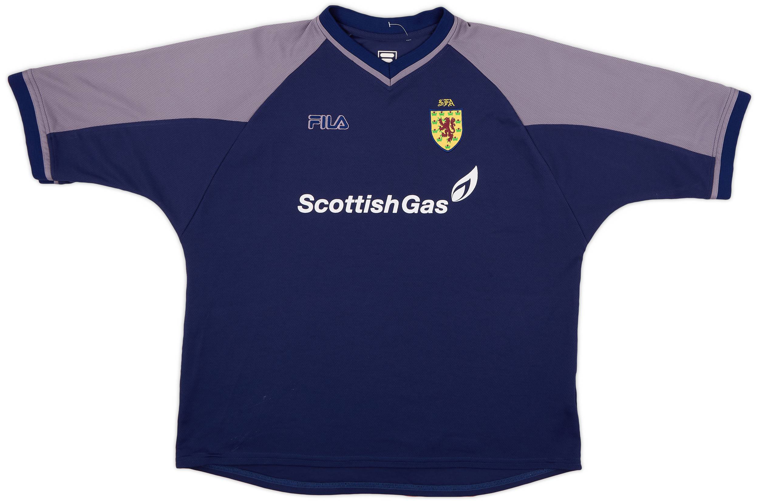 2000 02 Scotland Fila Training Shirt 6 10 XL