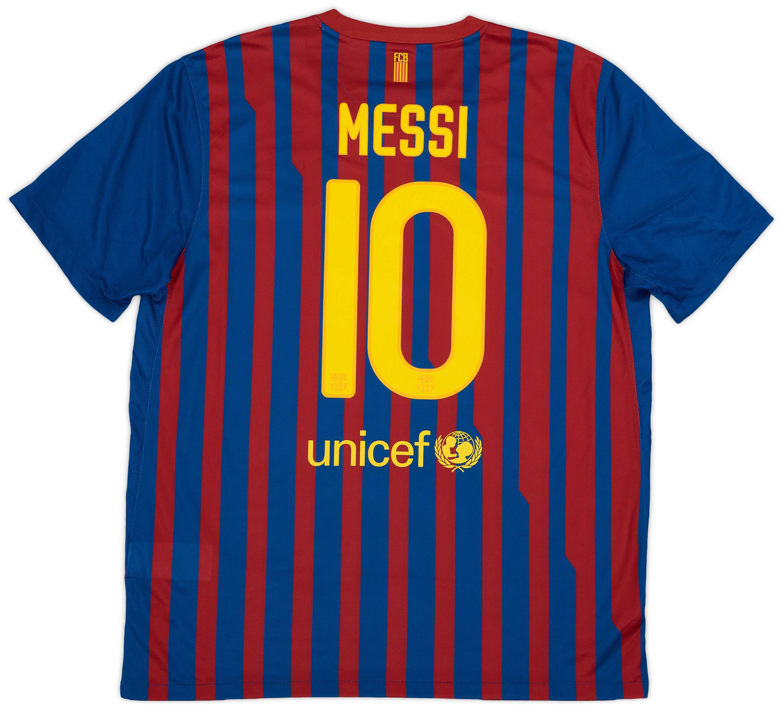 2011-12 Barcelona Home Shirt Messi #10 - 9/10 - (XL)