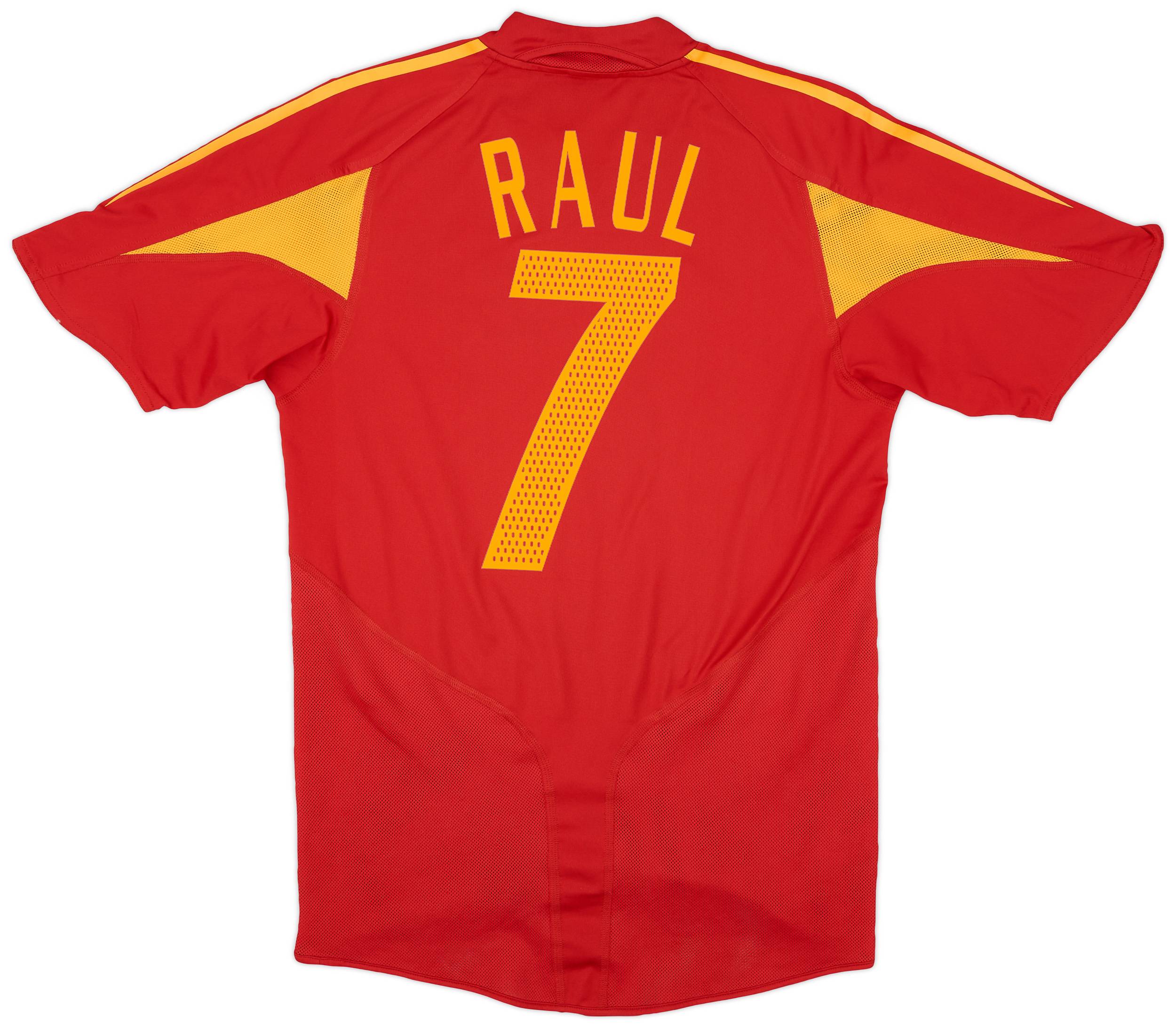 2004-06 Spain Home Shirt Raul #7 - 5/10 - (S)