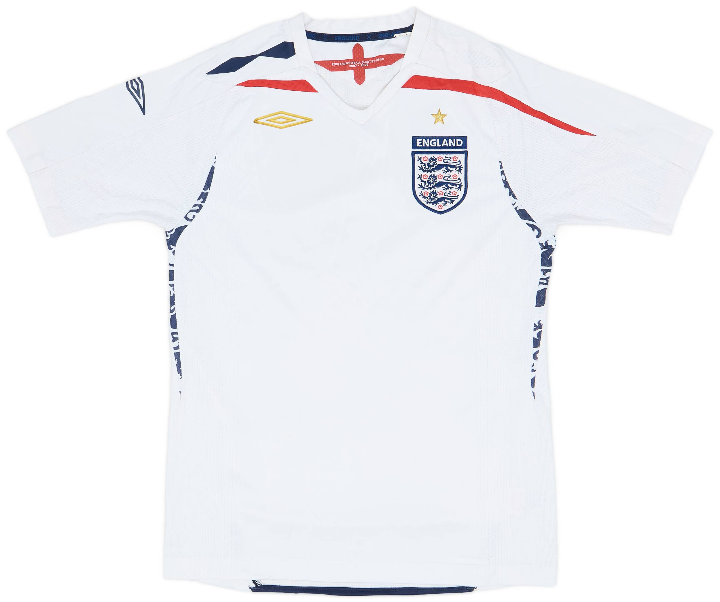 2007-09 England Home Shirt - 6/10 - (S)