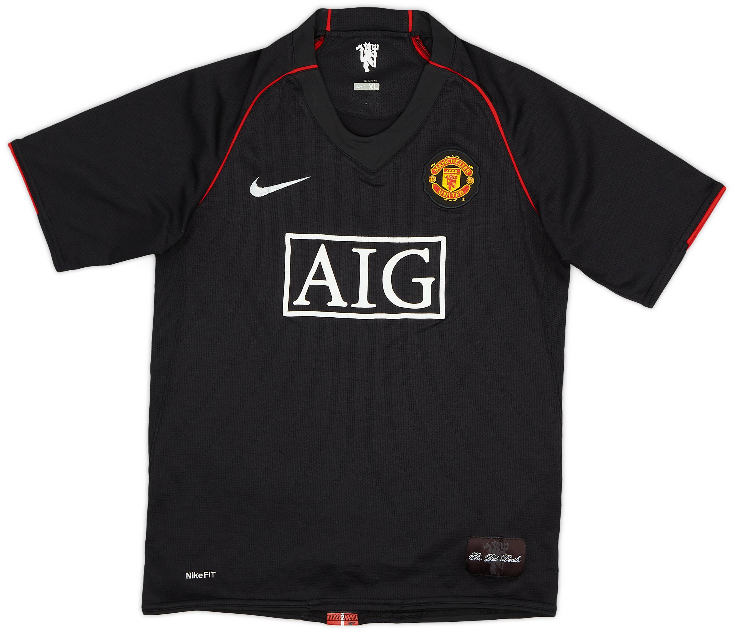 商品画像：2007-08 Manchester United Nike Cotton Tee - 8/10 - (XL.Boys) 3