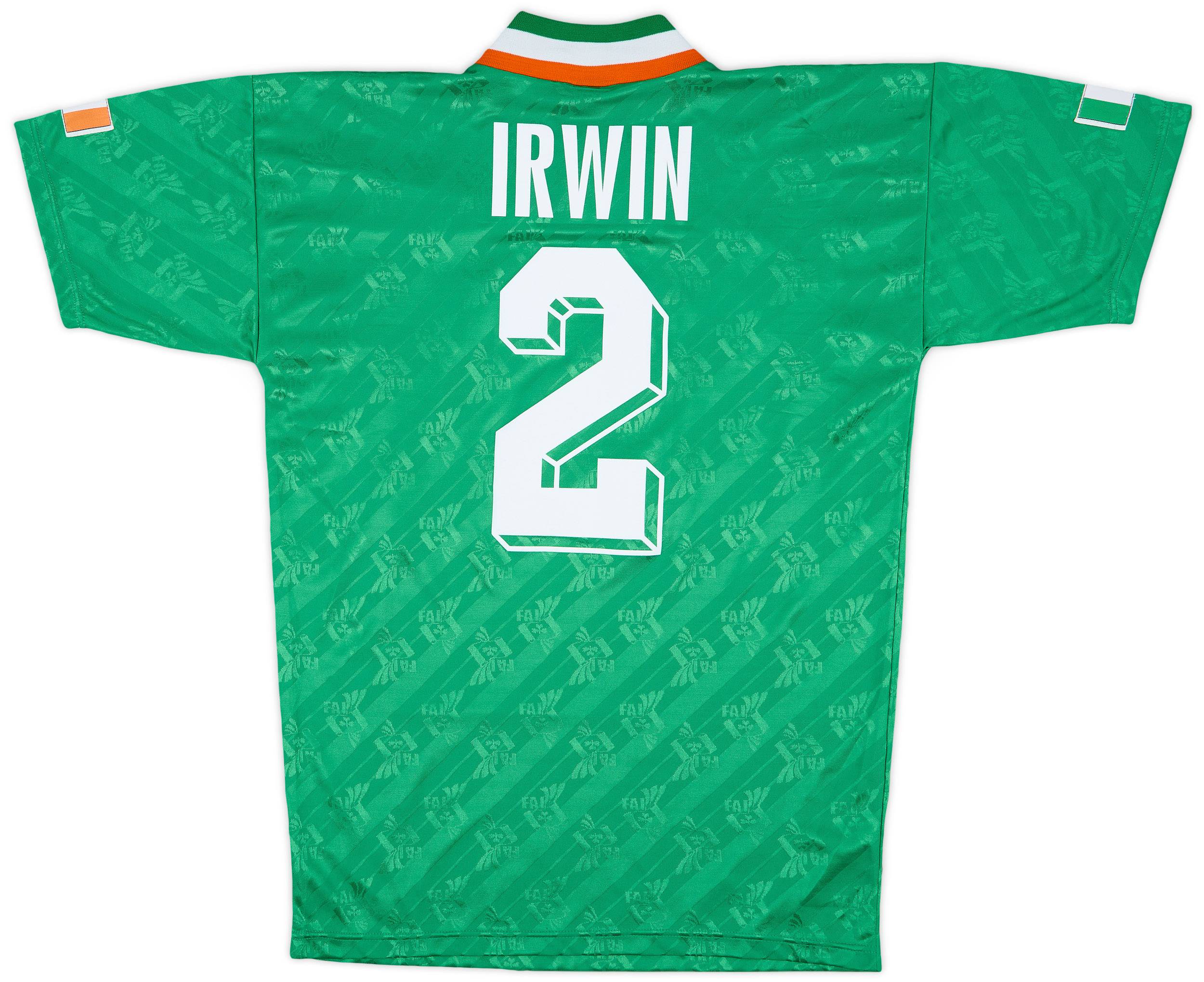 1994 Ireland Home Shirt Irwin #2 - 9/10 - (S)