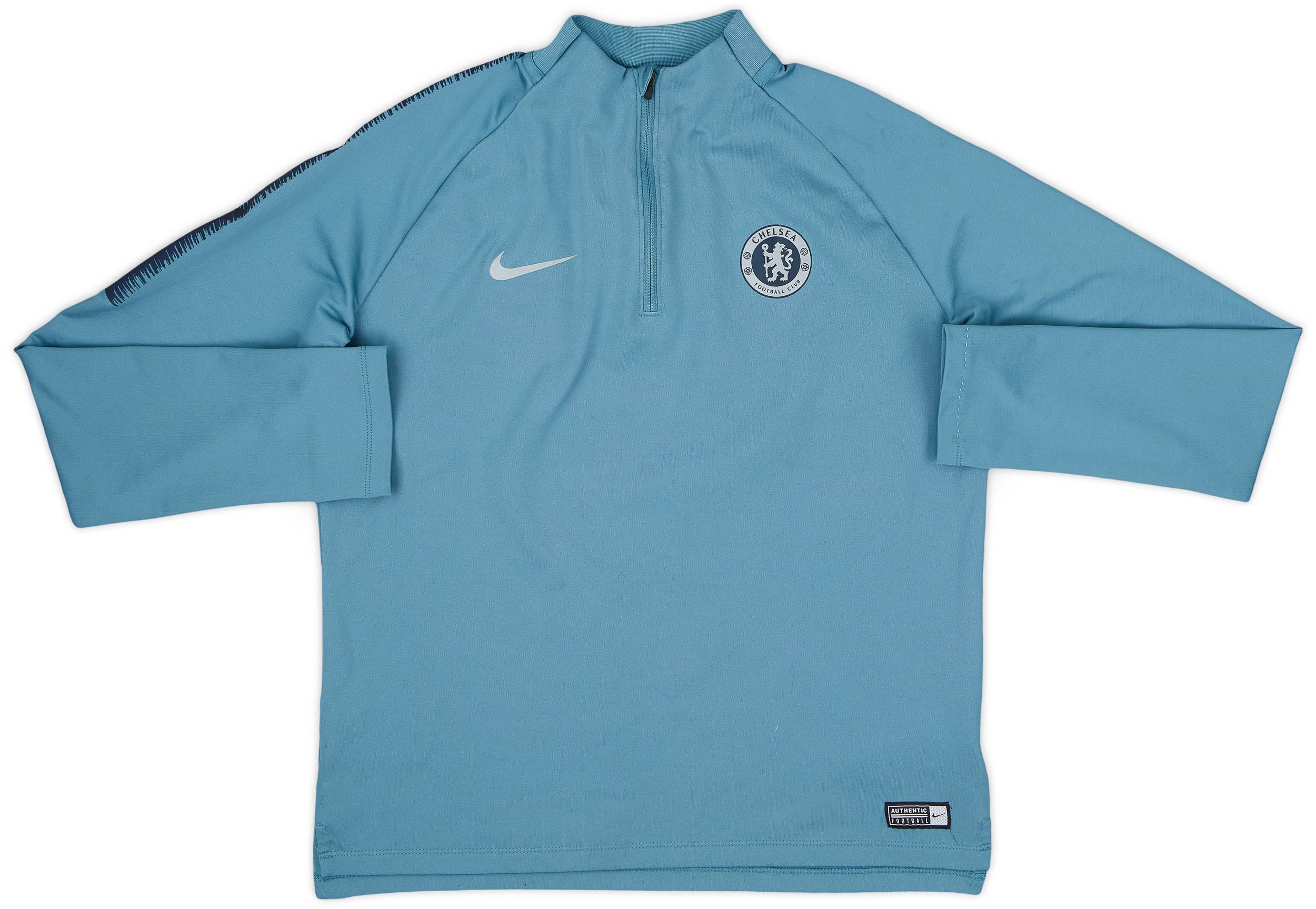 2018-19 Chelsea Nike 1/4 Zip Drill Top - 6/10 - (XL.Boys)