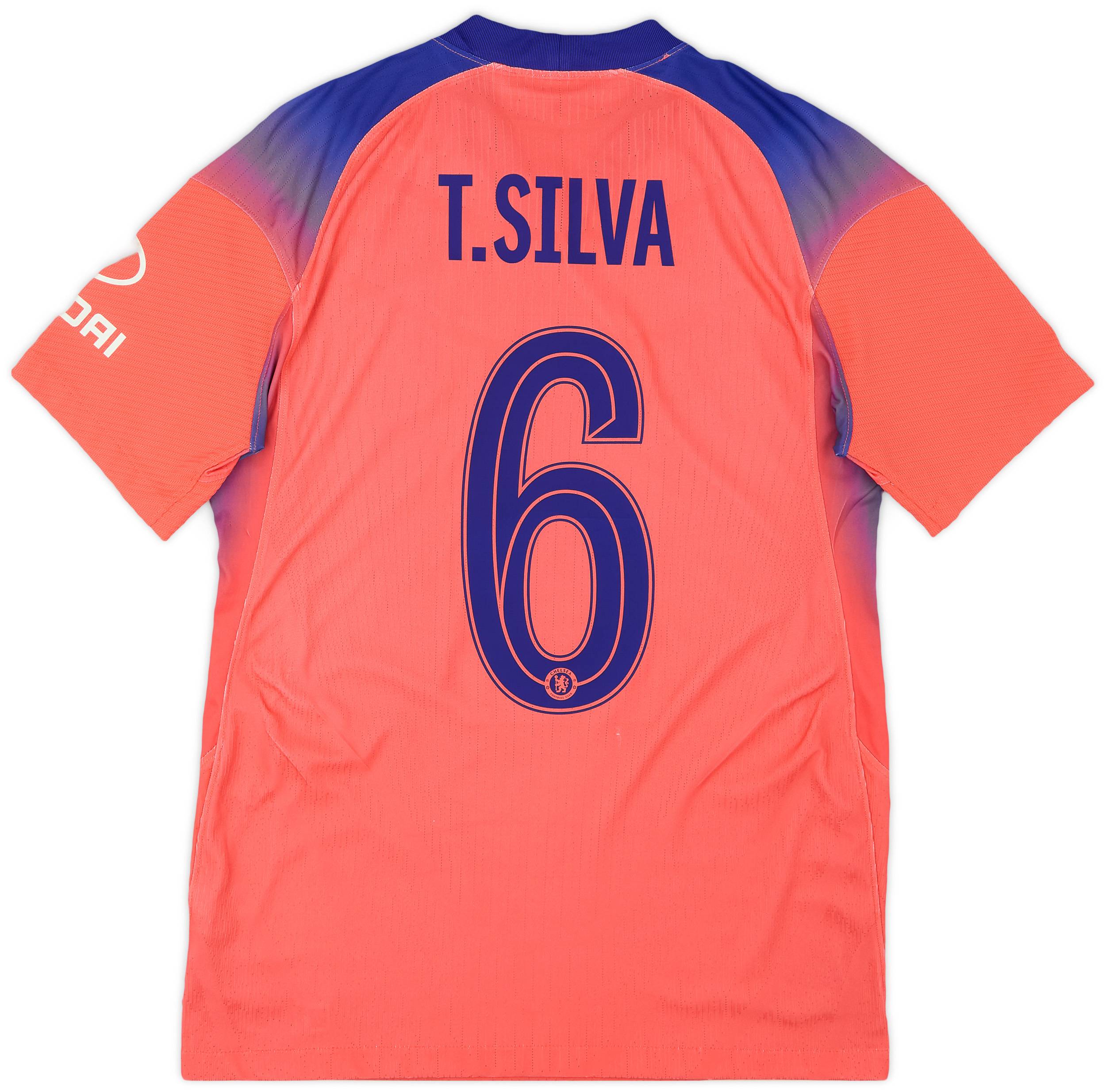 2020 21 Chelsea Authentic Third Shirt T. Silva 6 7 10 S