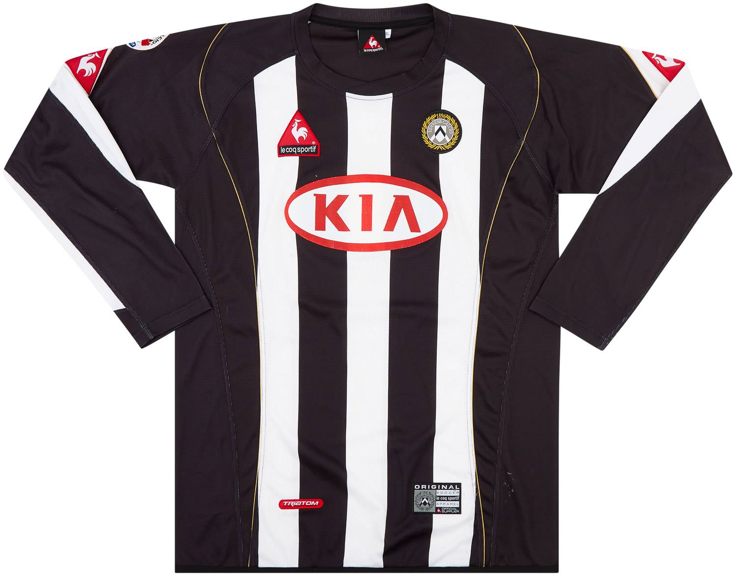 2004-05 Udinese Match Issue Coppa Italia Home L/S Shirt Pieri #26 (v AC Milan)