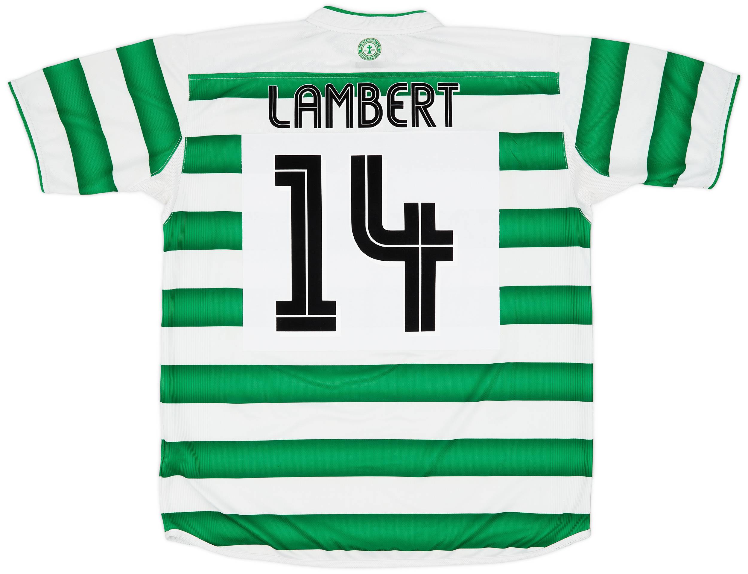 2003-04 Celtic Home Shirt Lambert #14 - 8/10 - (XL)