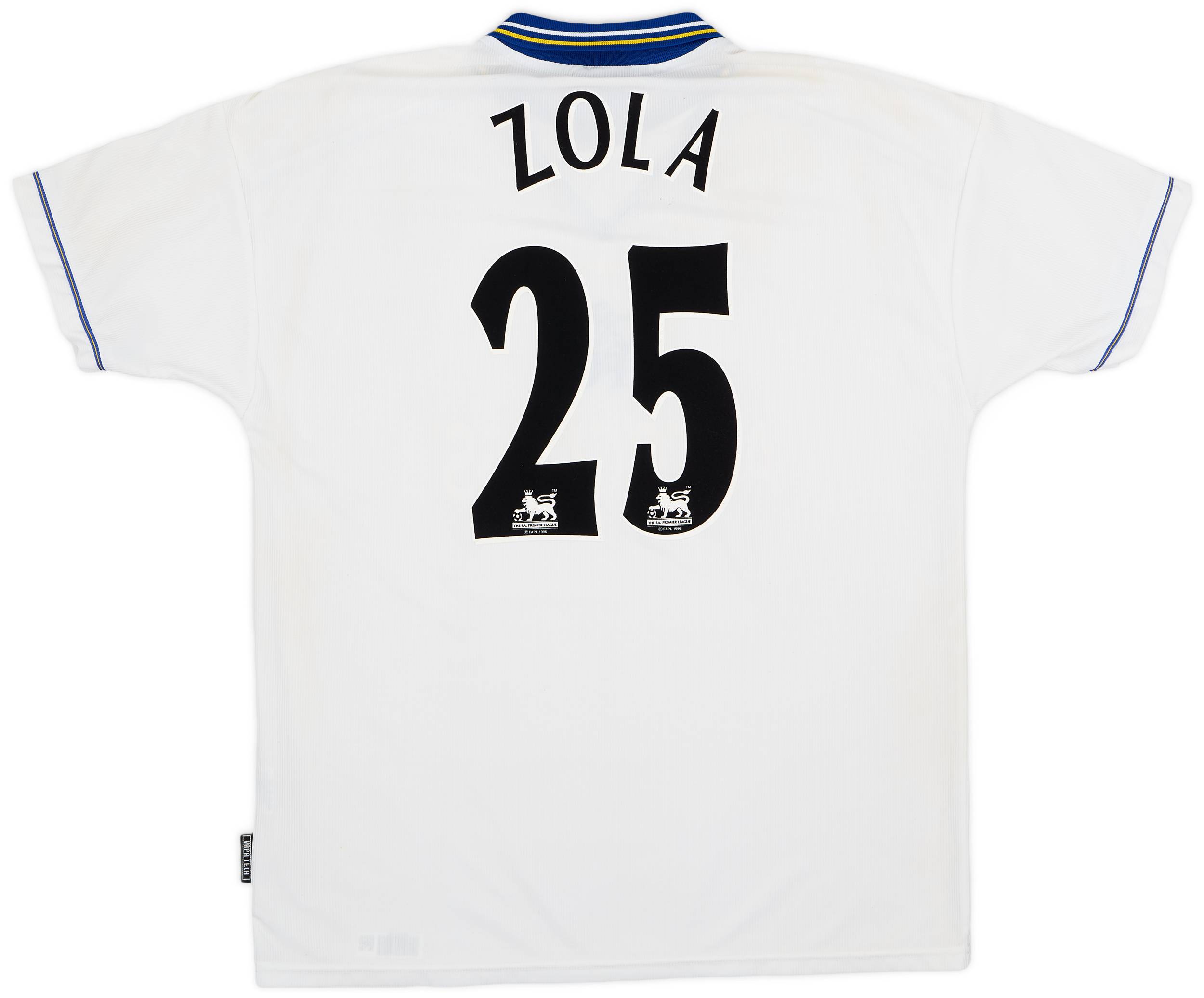 1998-00 Chelsea Away Shirt Zola #25 - 6/10 - (XL)