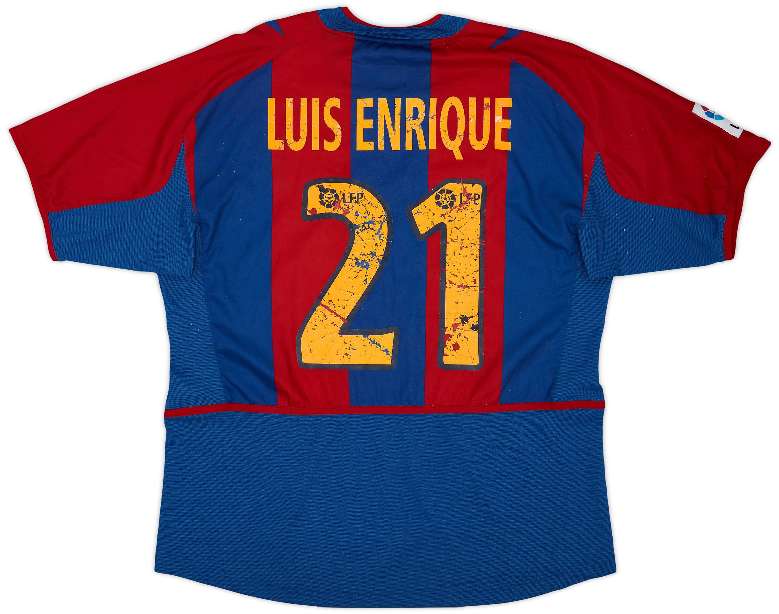2002-03 Barcelona Home Shirt Luis Enrique #21 - 4/10 - (L)