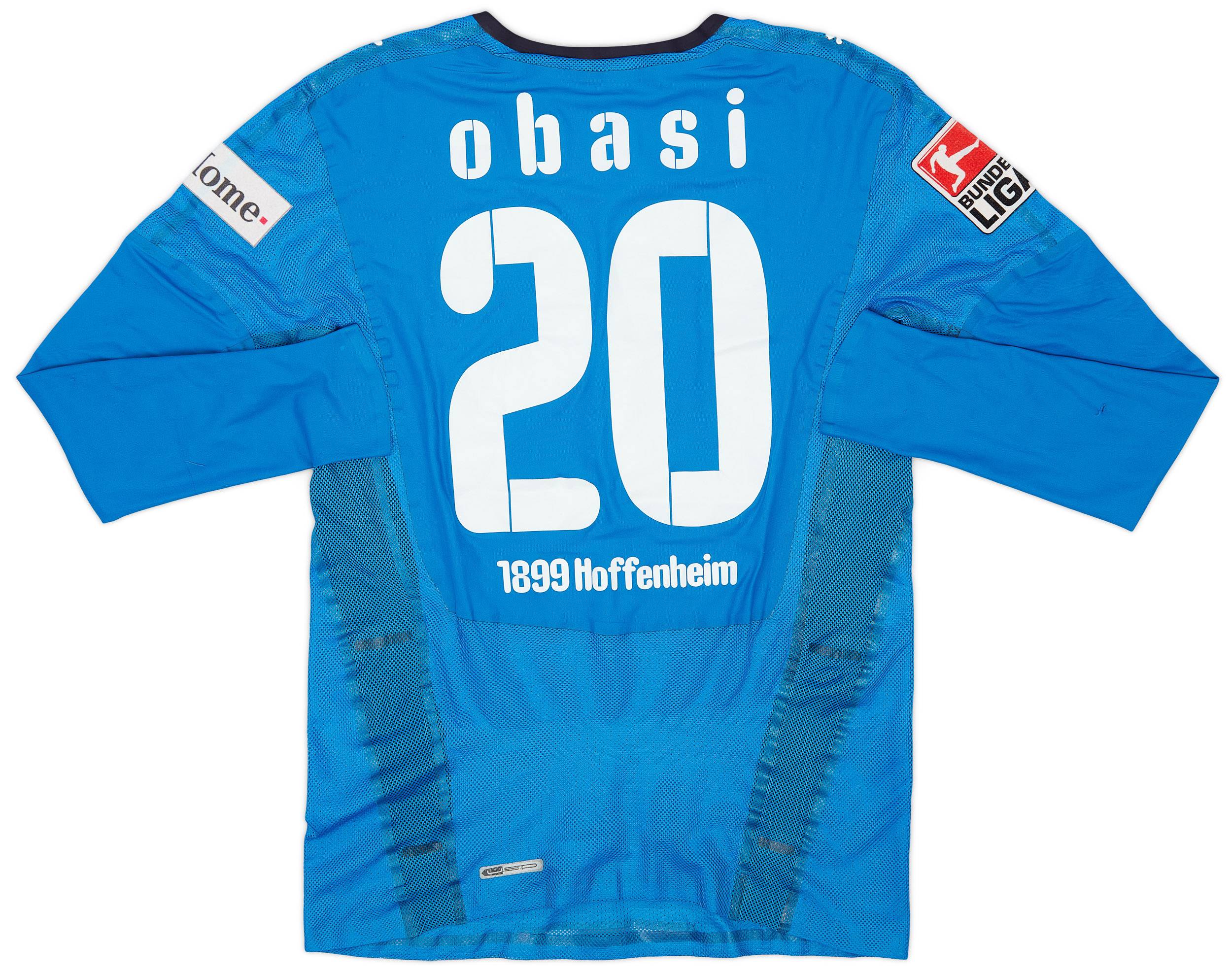 2008-09 TSG Hoffenheim Player Issue Home L/S Shirt Obasi #20 - 7/10 - (S)