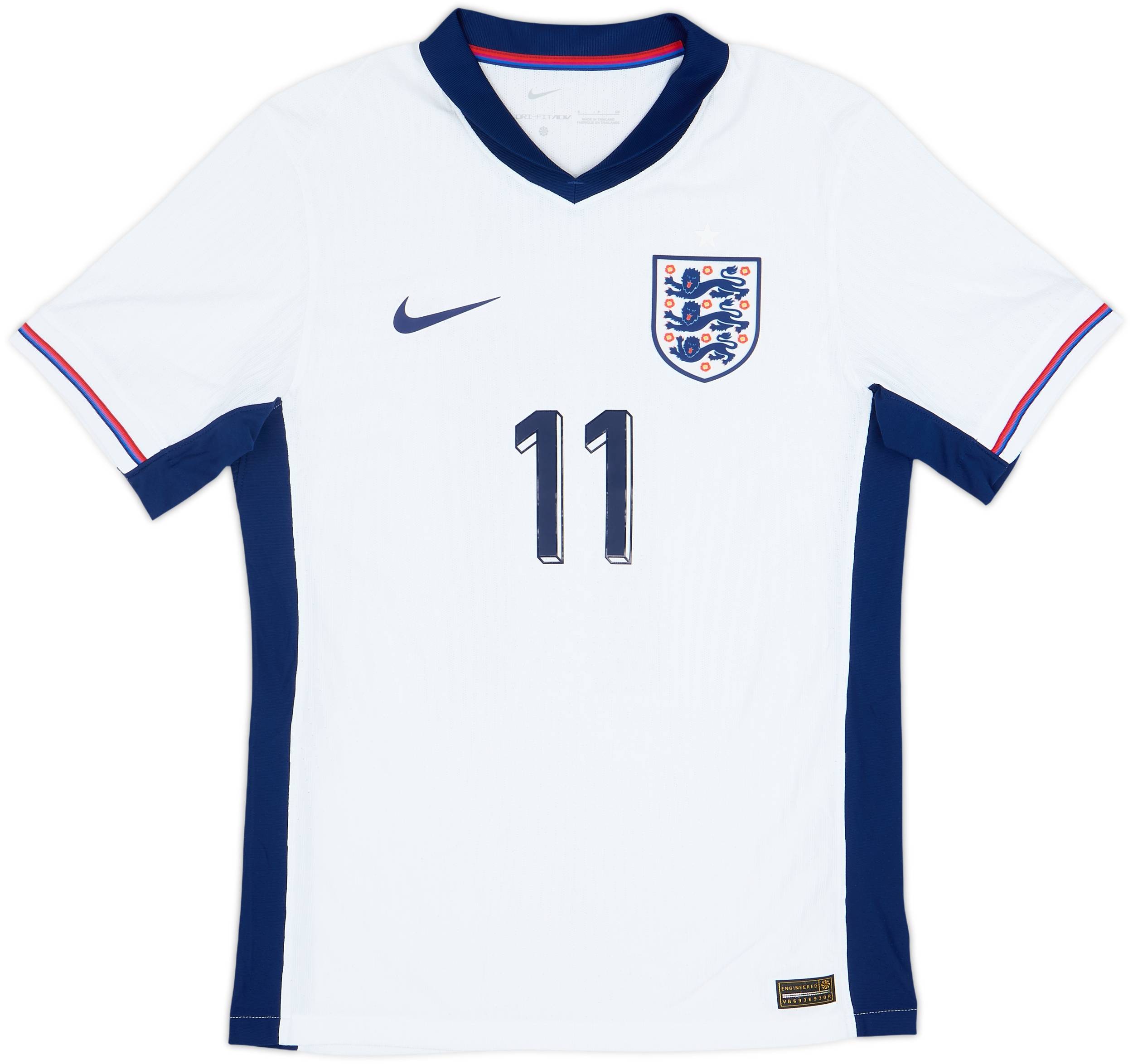 2024-25 England Authentic Home Shirt Foden #11 - 10/10 - (S)