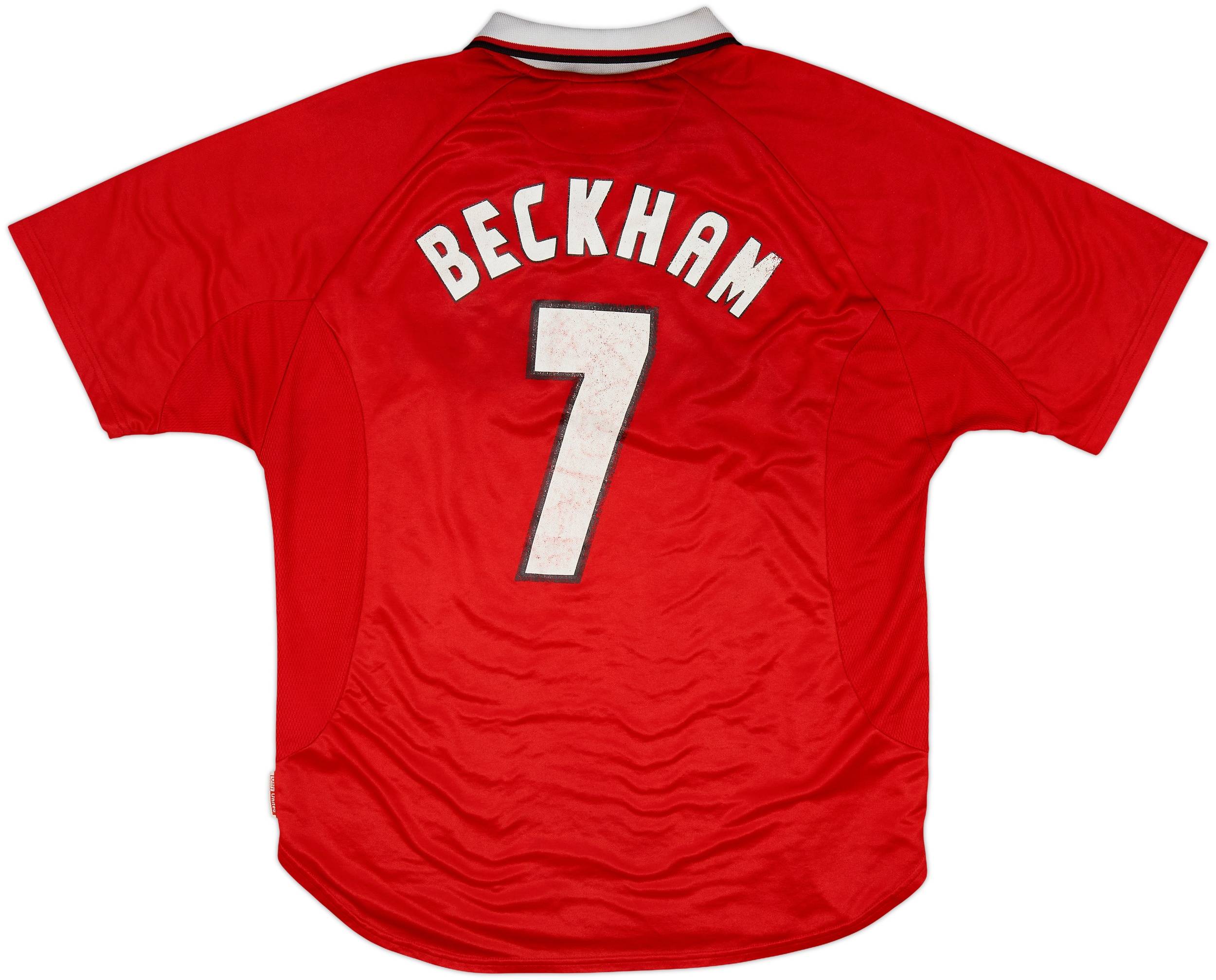 1999-00 Manchester United 'CL Winners' Shirt Beckham #7 - 5/10 - (XL)