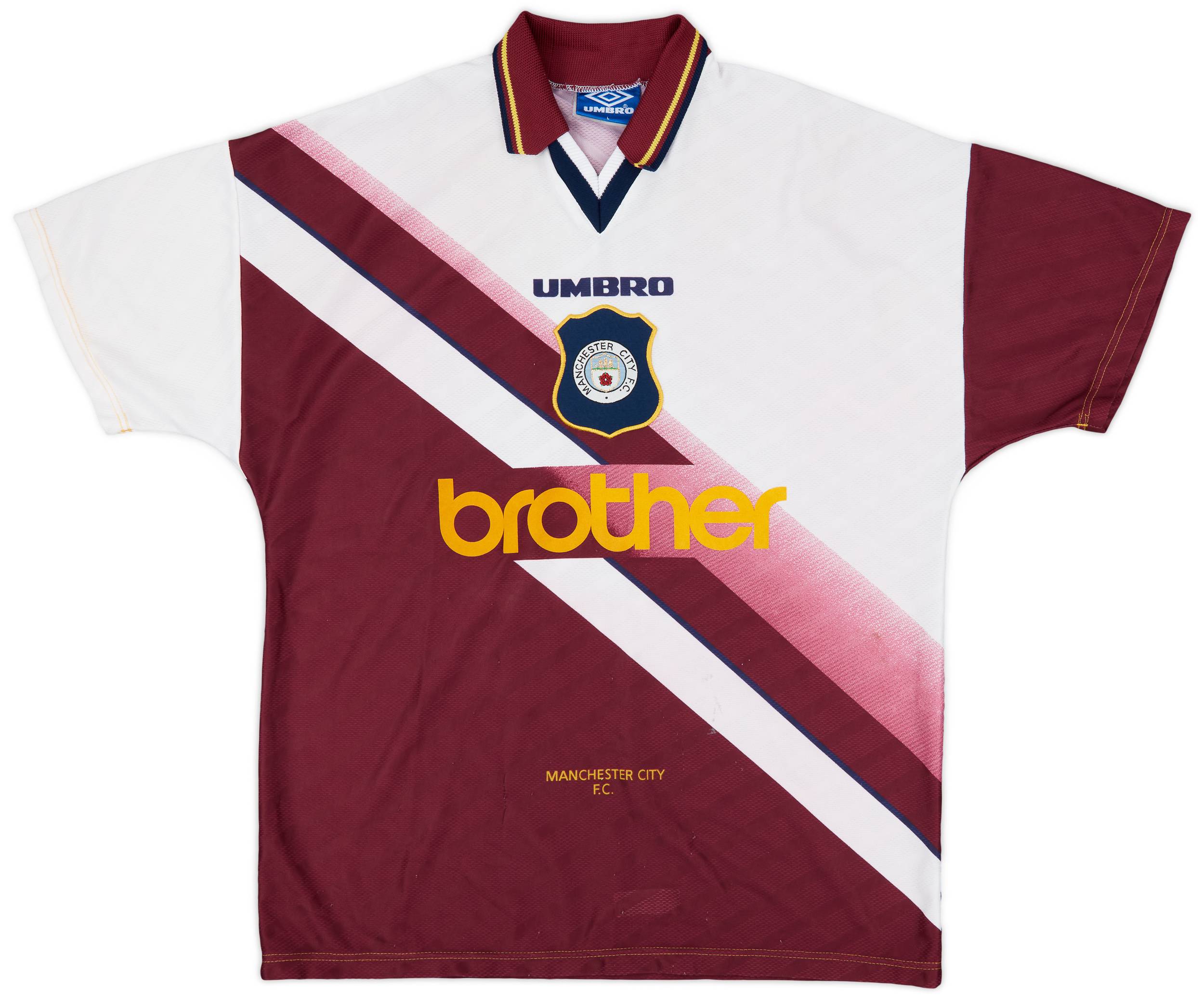 1996-97 Manchester City Away Shirt - 6/10 - (L) 1996-97 Manchester City Away Shirt - 6/10 - (L)