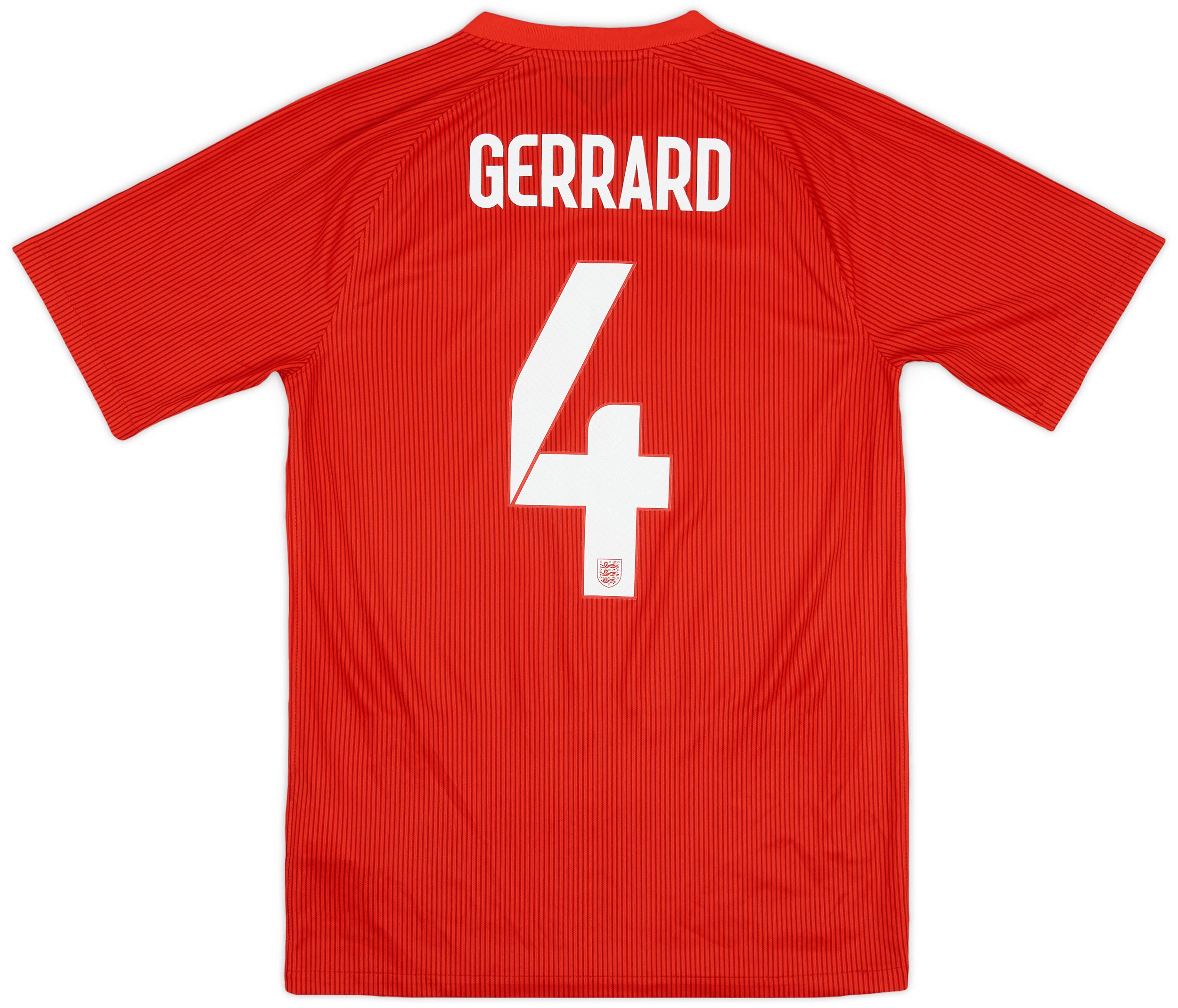 2014-15 England Away Shirt Gerrard #4 - 6/10 - (S)
