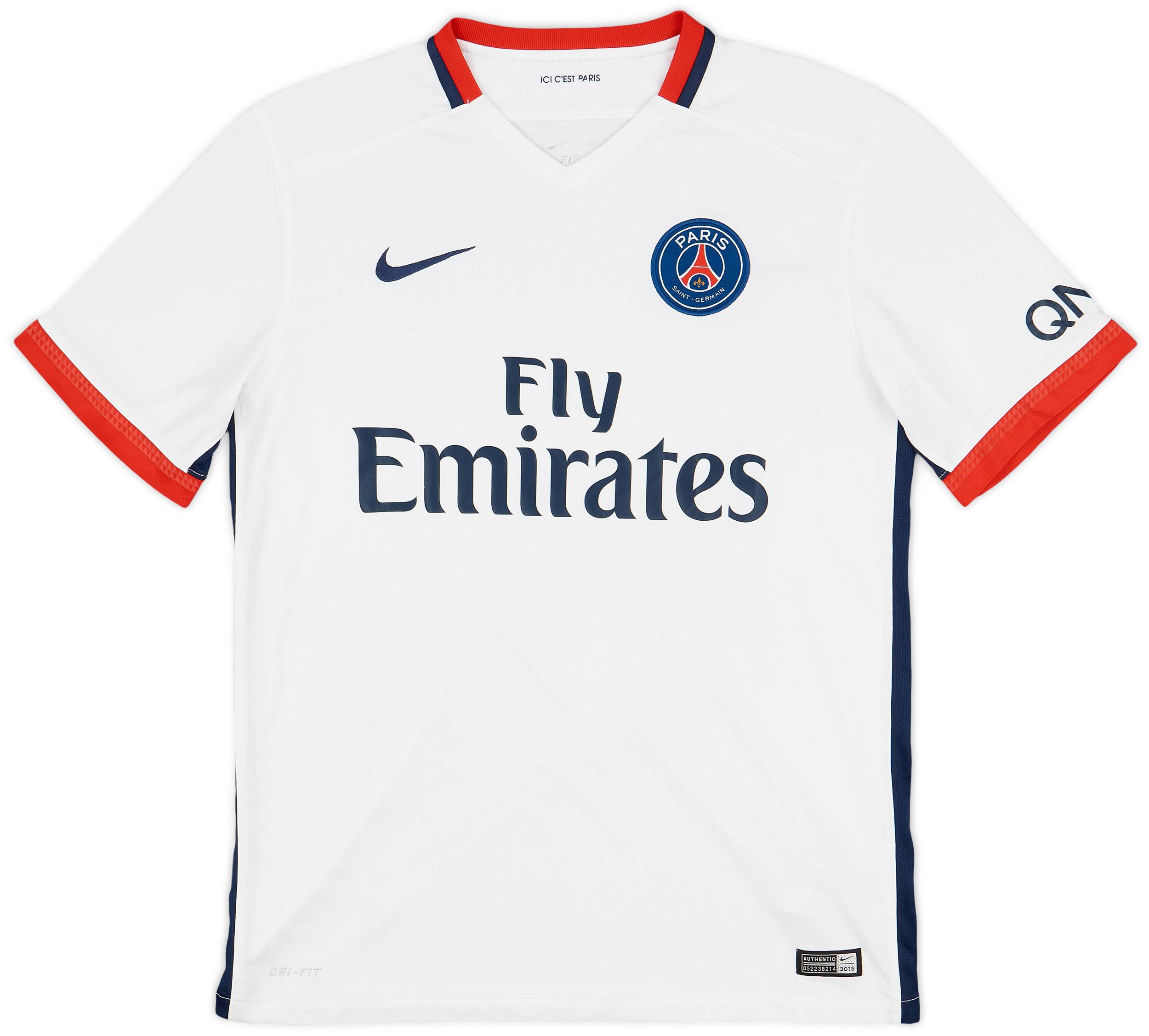 2015-16 Paris Saint-Germain Away Shirt - 8/10 - (M)